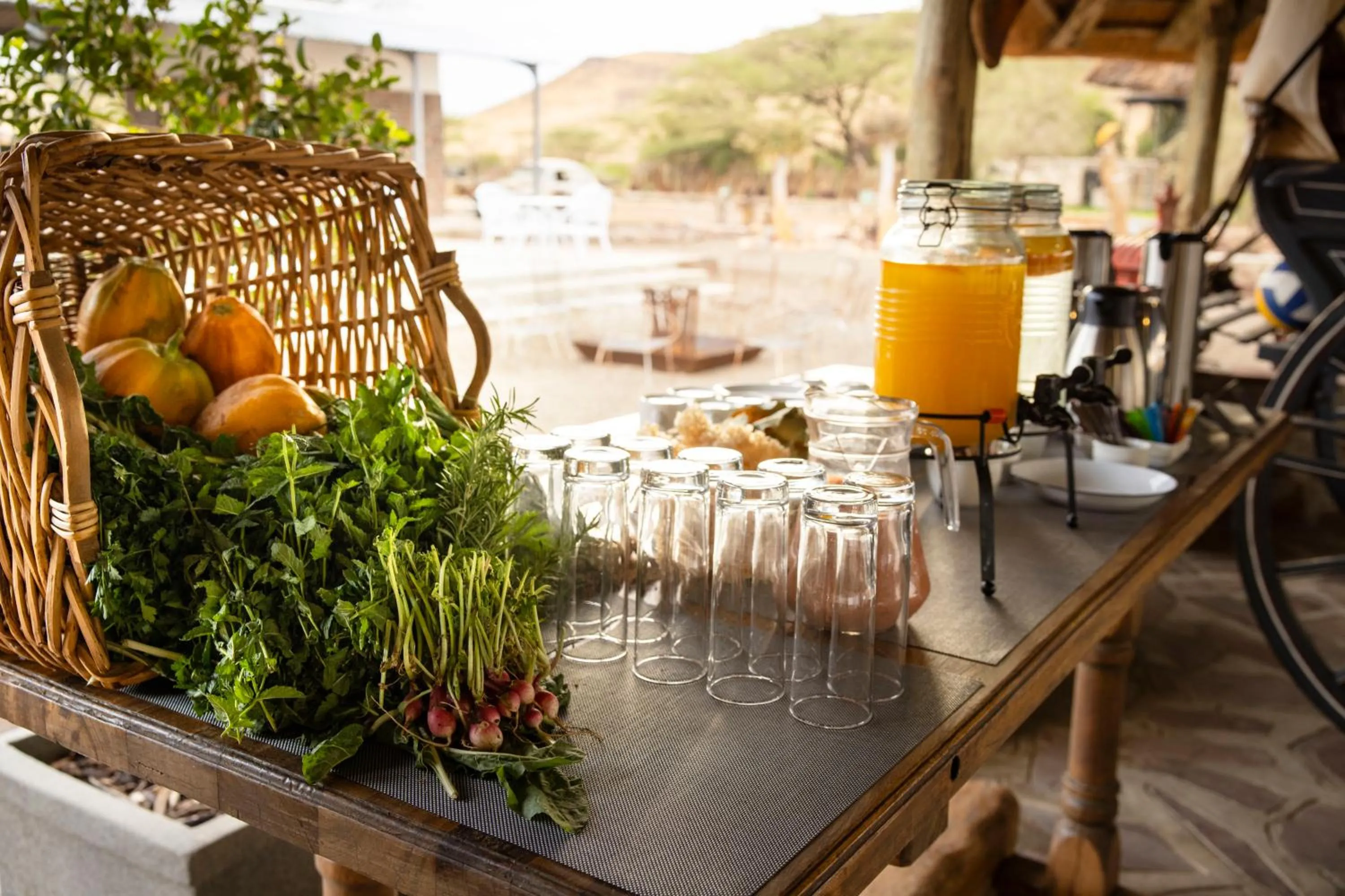 Breakfast in Tsauchab River Camp