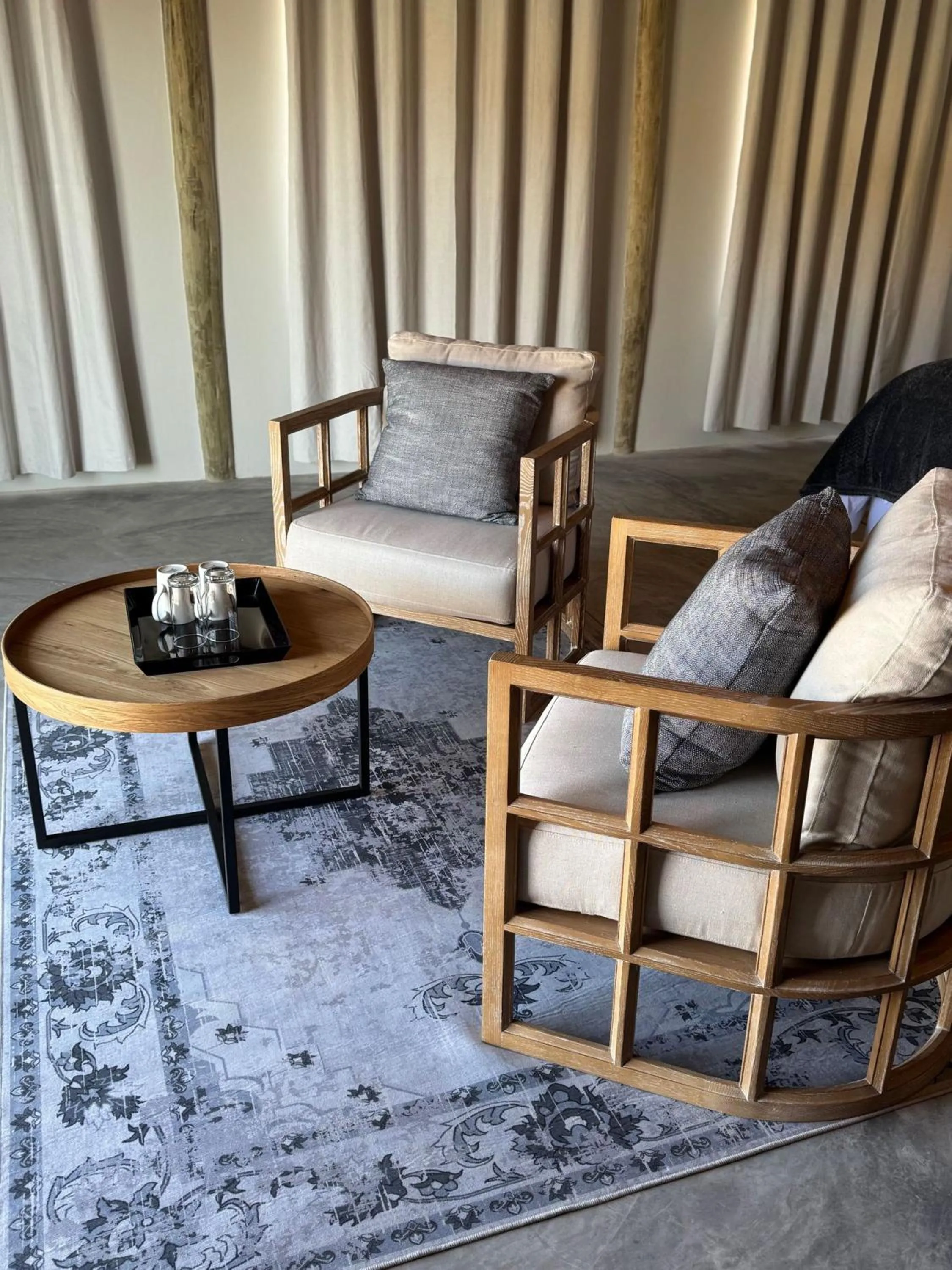 Seating area in Tsauchab River Camp