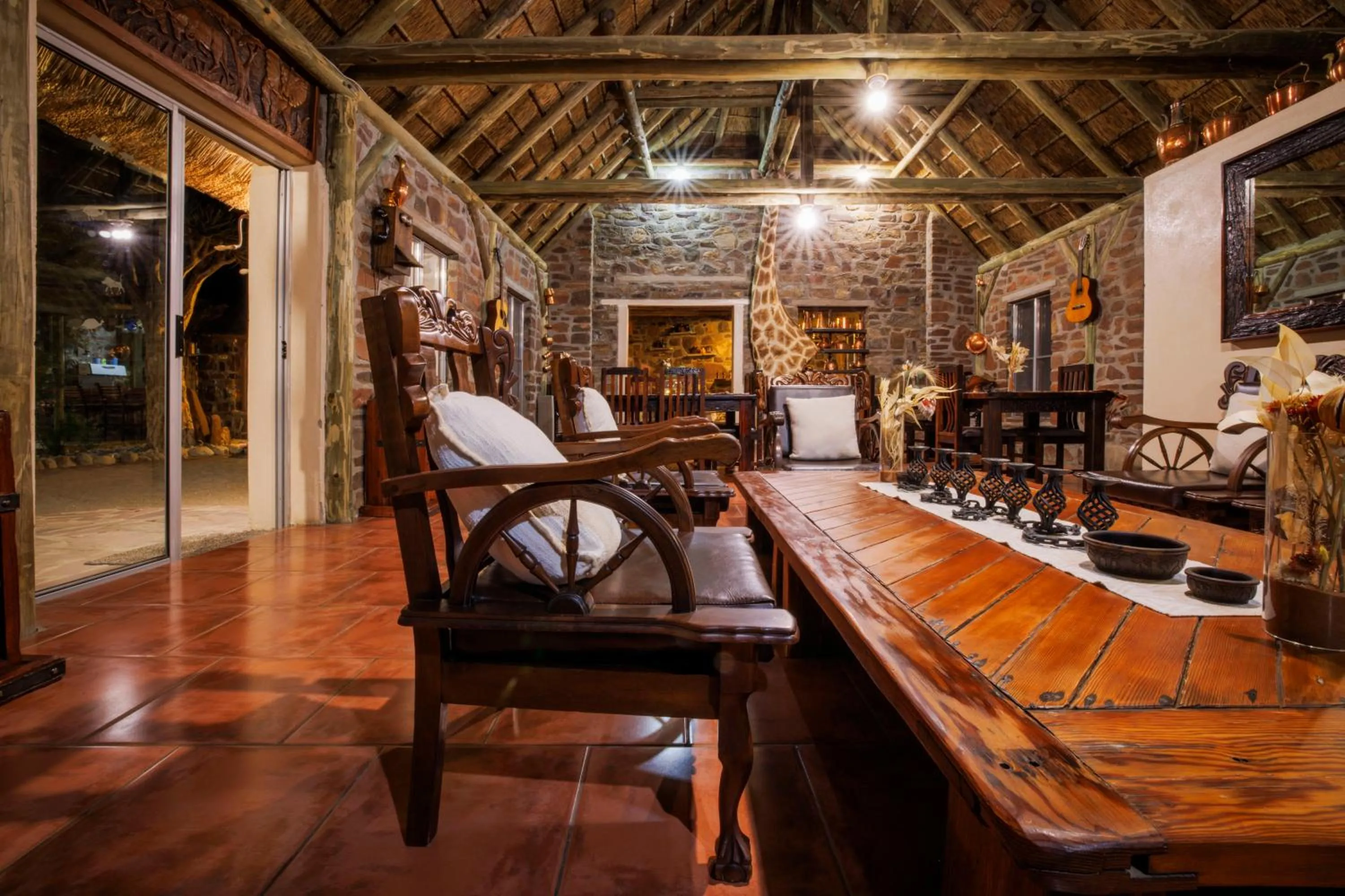 Living room in Tsauchab River Camp