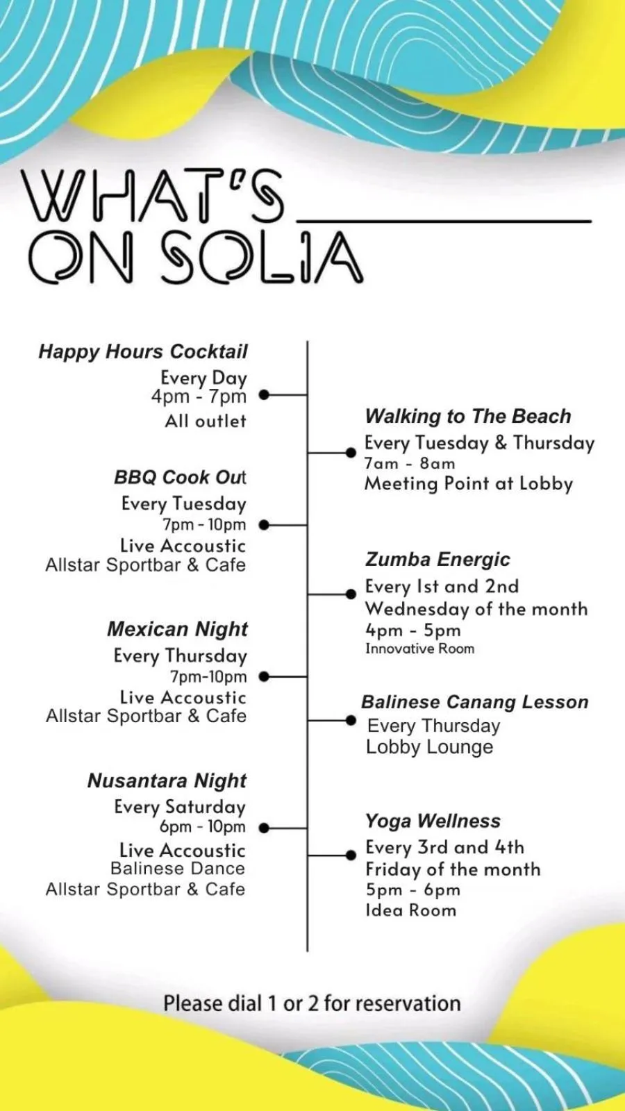 Activities in Solia Legian Bali