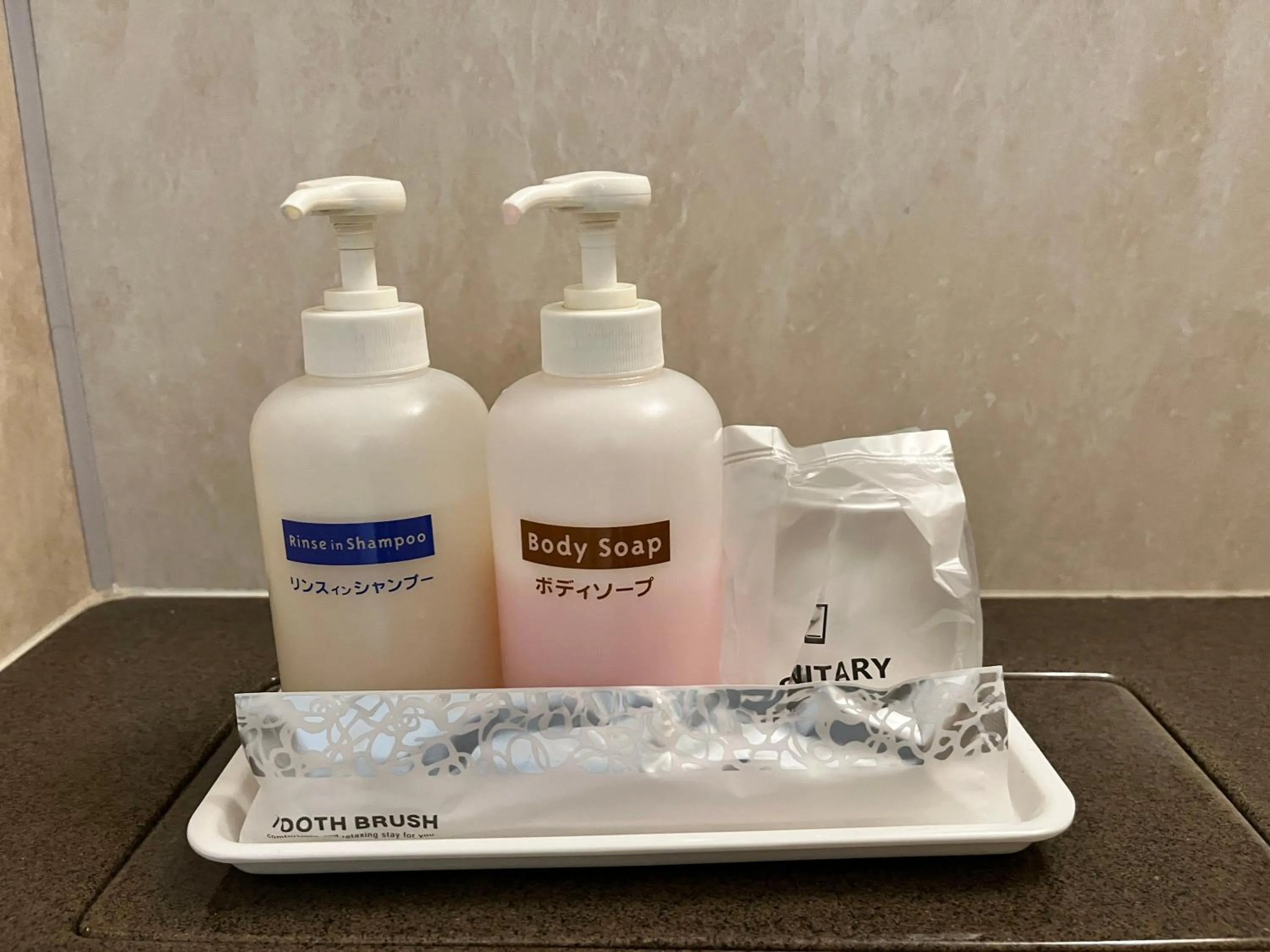 Bathroom in Shinseto Station Hotel