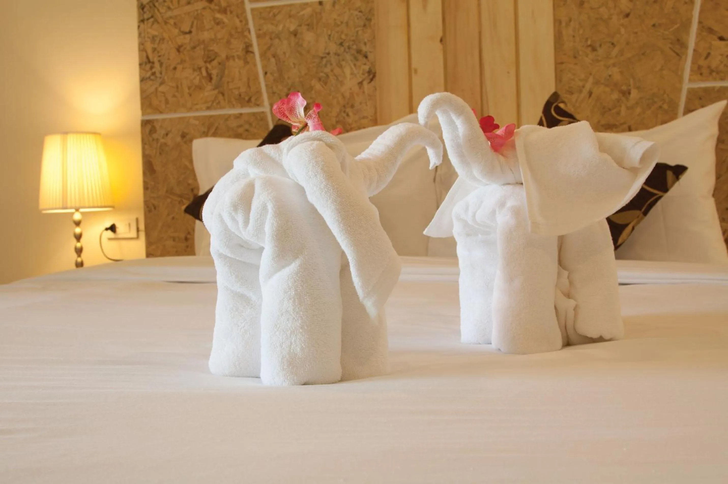 Decorative detail, Bed in JS Residence Krabi