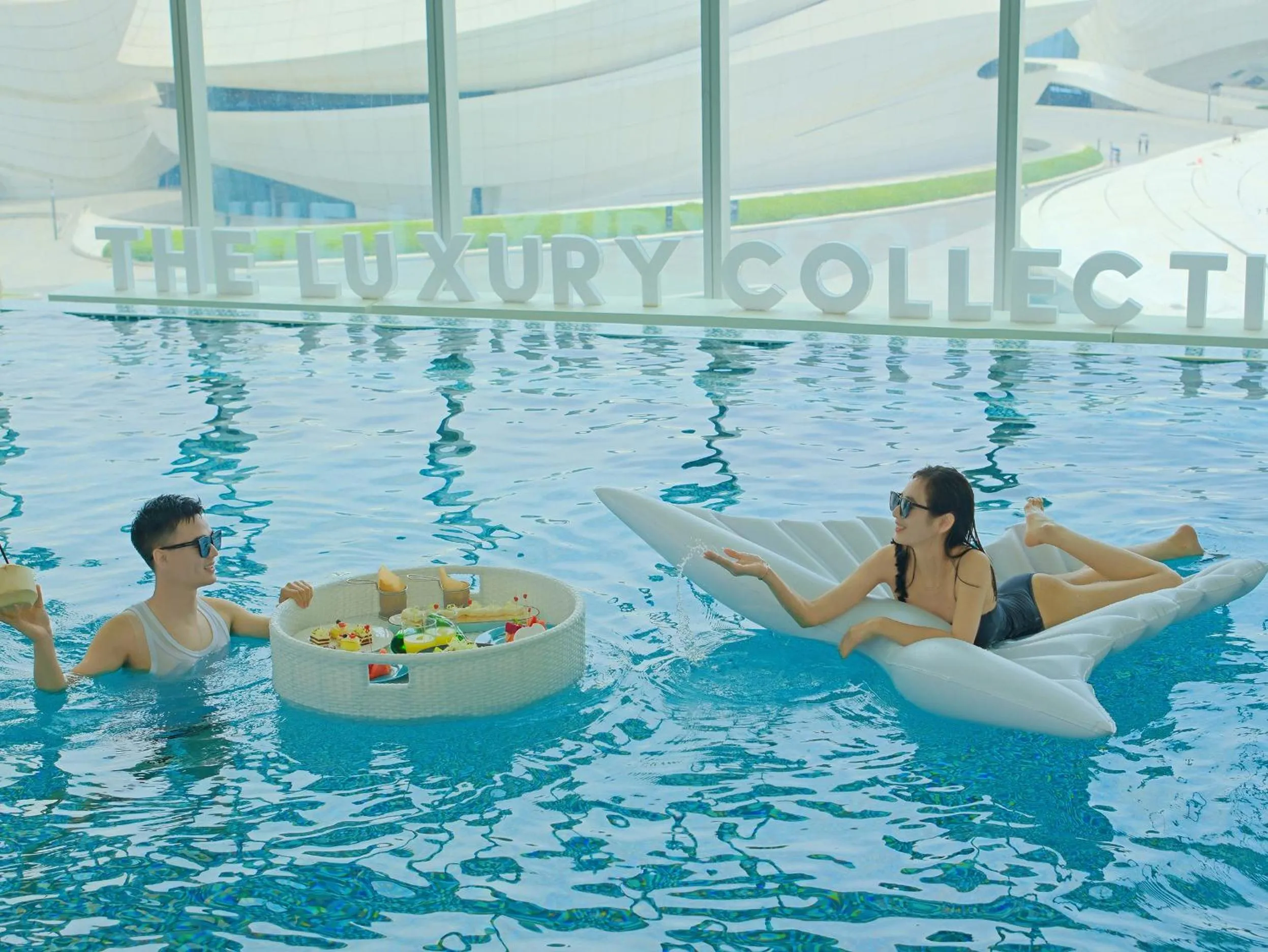 Swimming pool in Meixi Lake Hotel, a Luxury Collection Hotel, Changsha