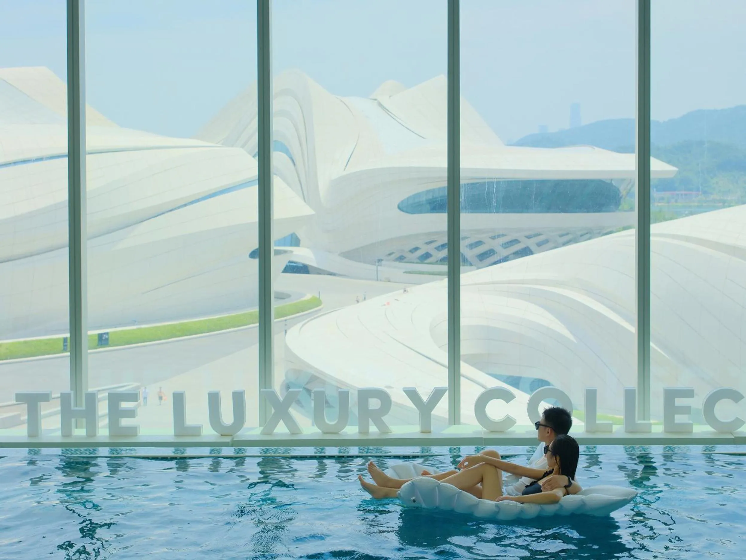 Swimming pool in Meixi Lake Hotel, a Luxury Collection Hotel, Changsha