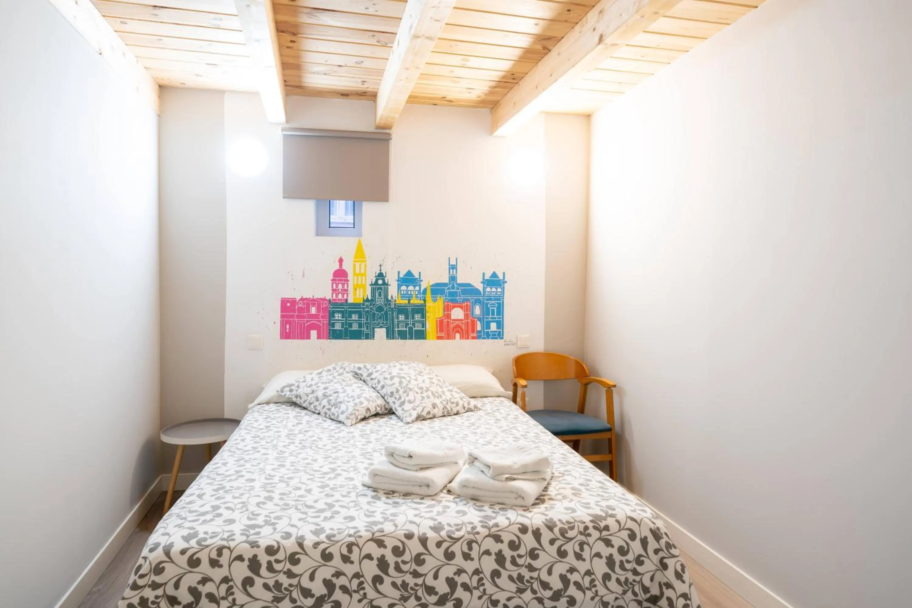 Bed in Apartamentos GO - Leopoldo Cano Center