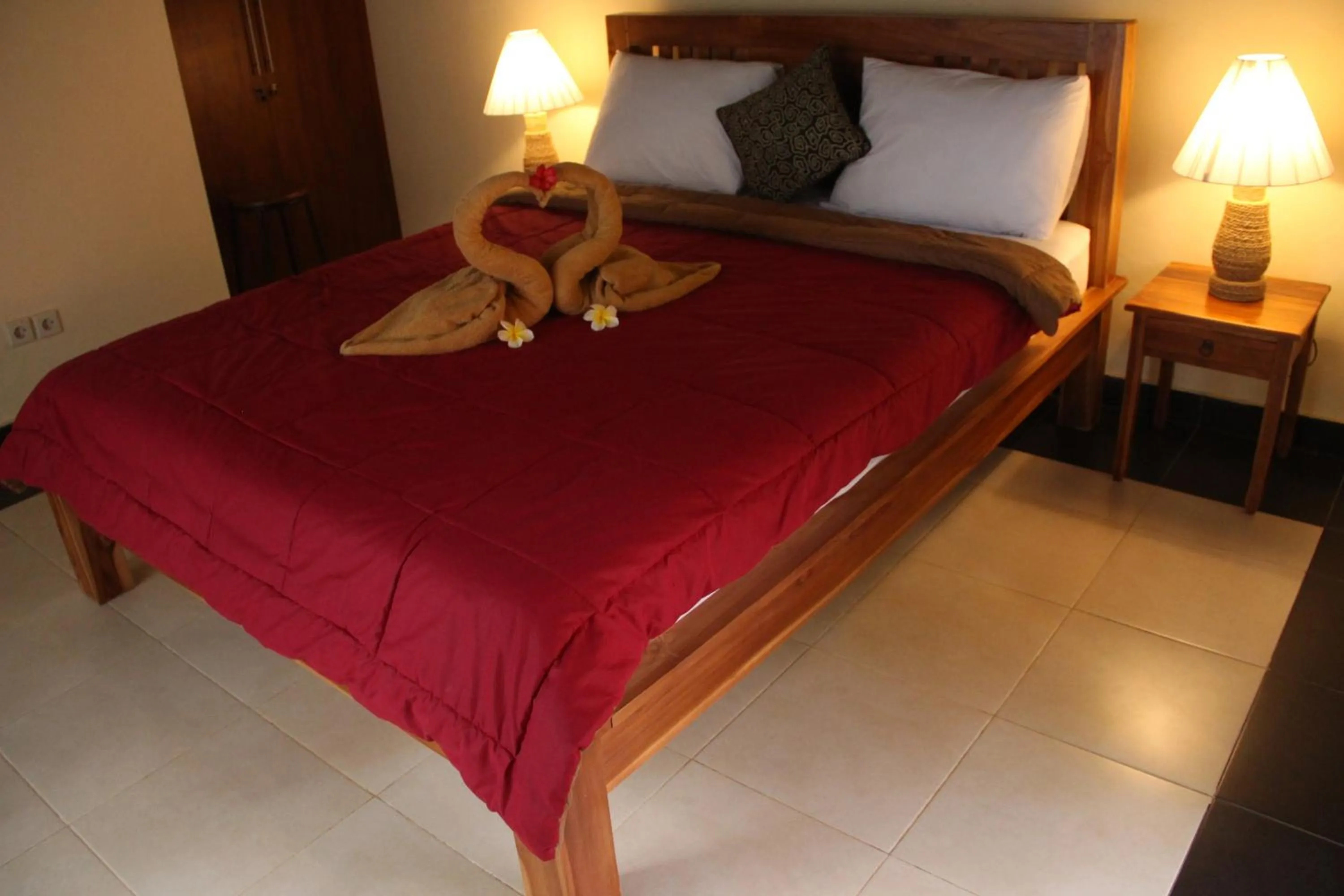 Bed in Ary House Ubud