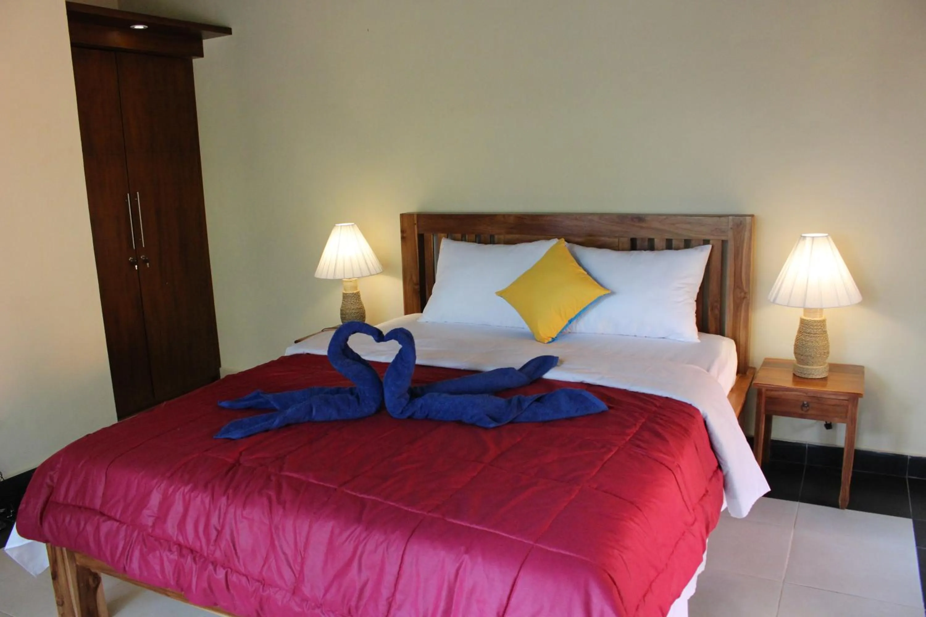 Bed in Ary House Ubud