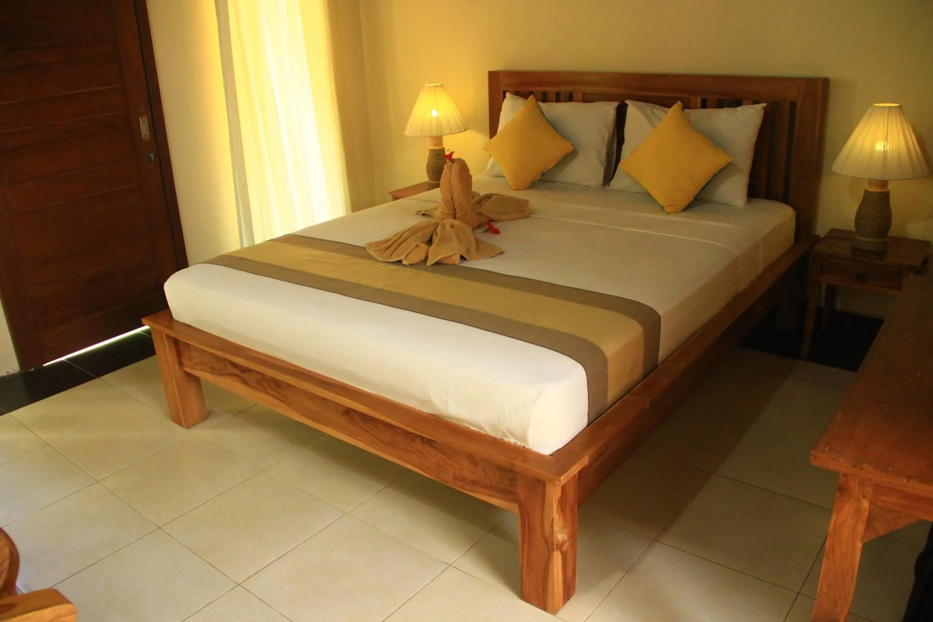 Bed in Ary House Ubud
