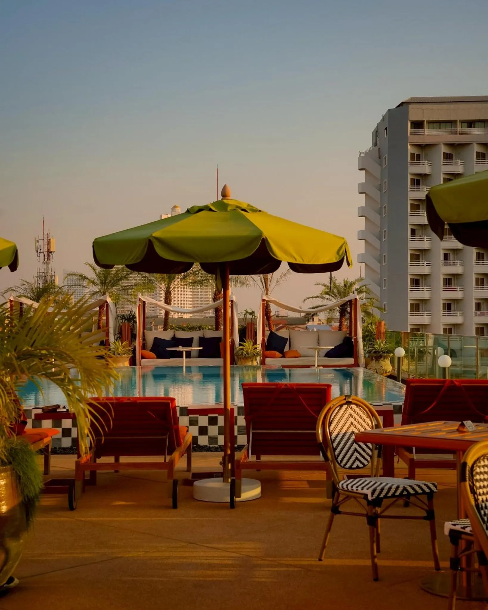 Pool view in Tribe Pattaya