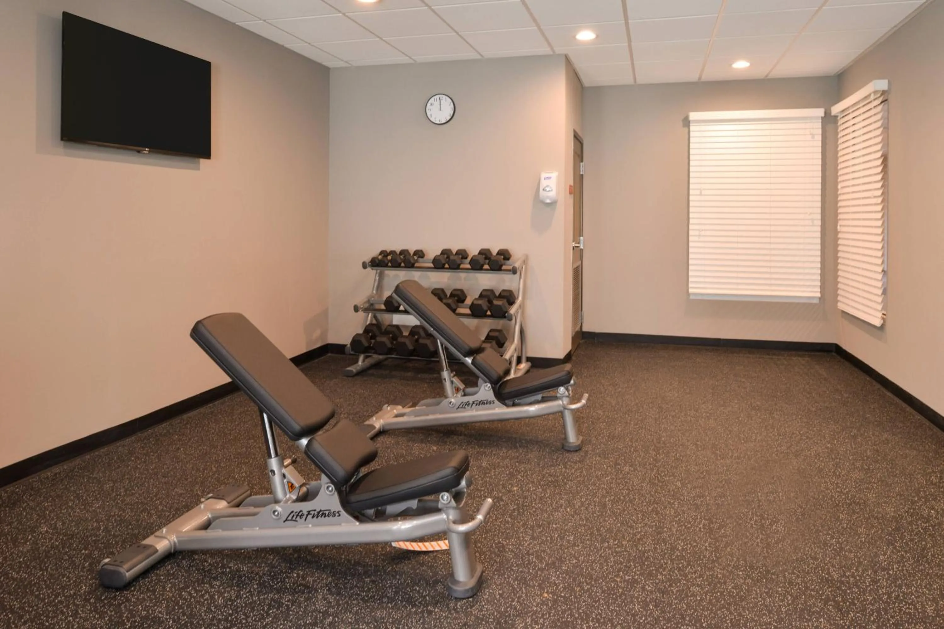 Fitness centre/facilities in TownePlace Suites by Marriott Laplace