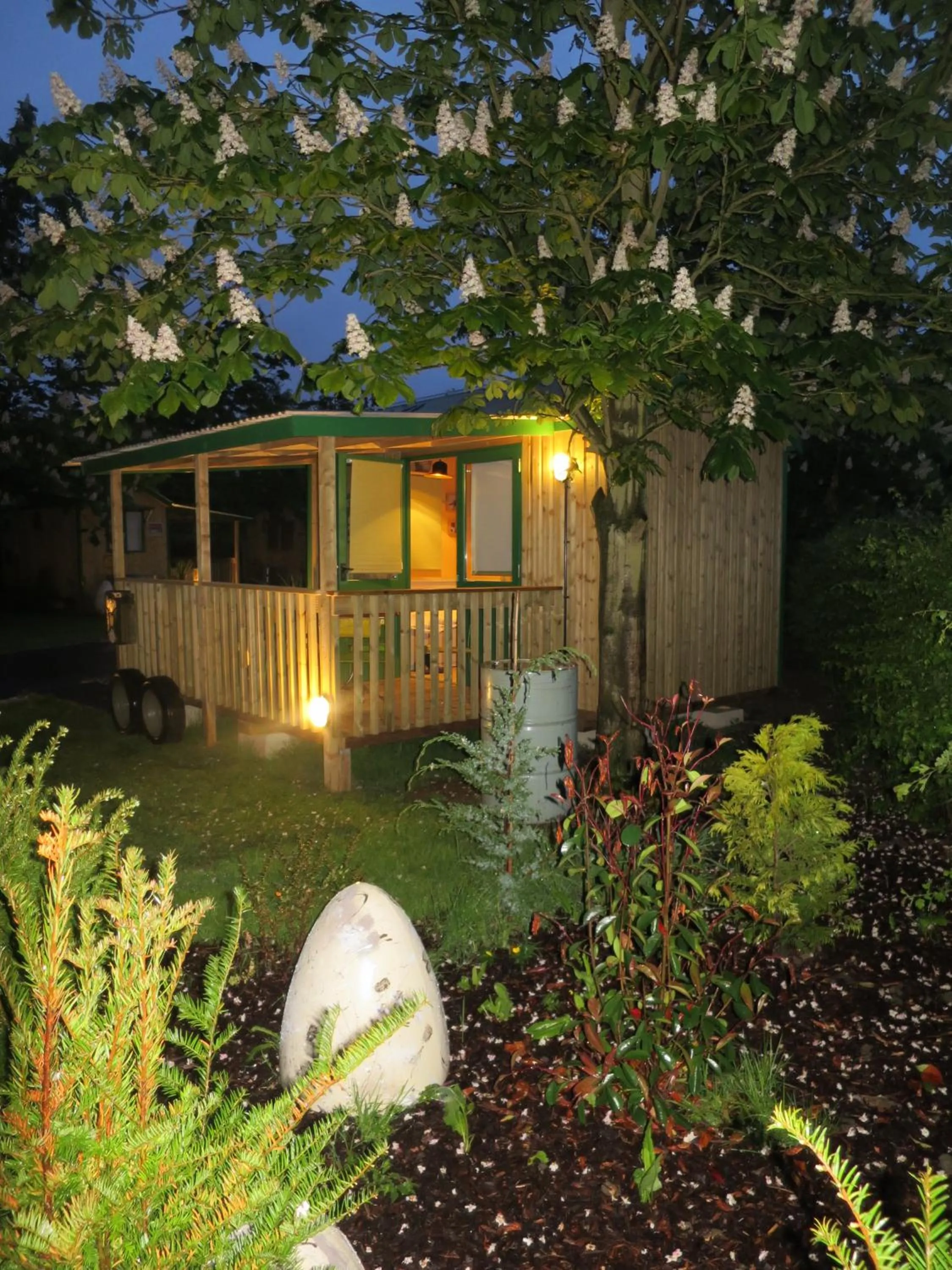 Seating area in Adventurer's Village Milton Keynes