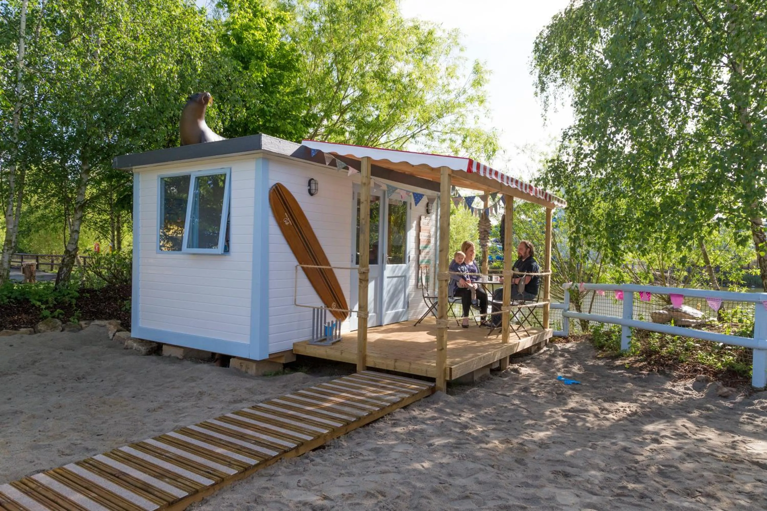 Lake view in Adventurer's Village Milton Keynes