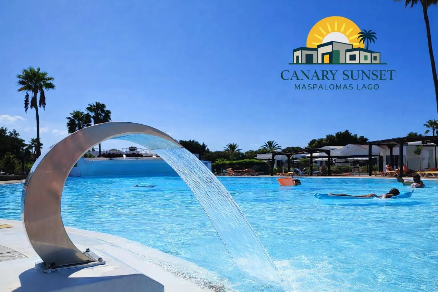 Maspalomas Lago Canary Sunset