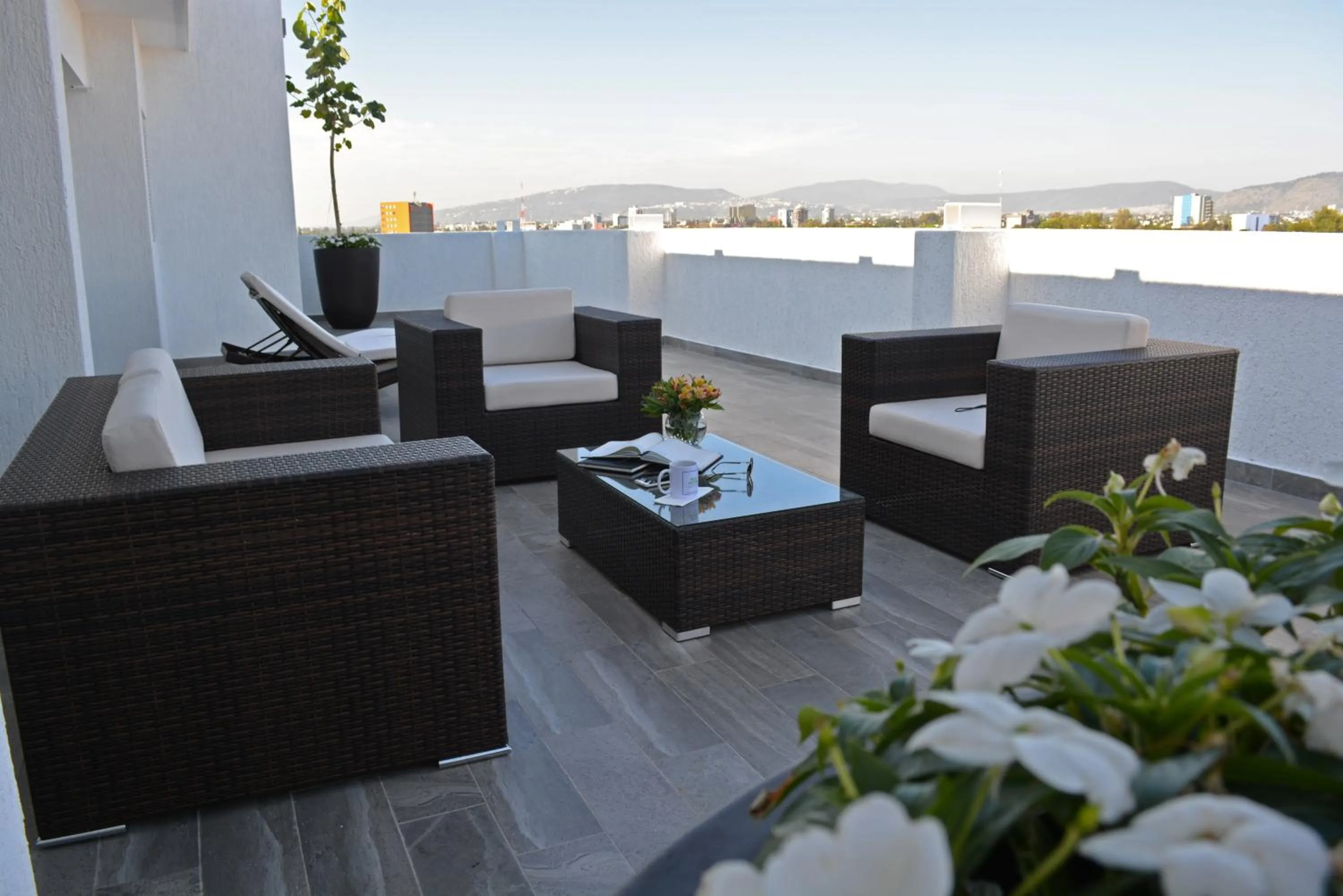 Balcony/Terrace in Eco Hotel Guadalajara Expo