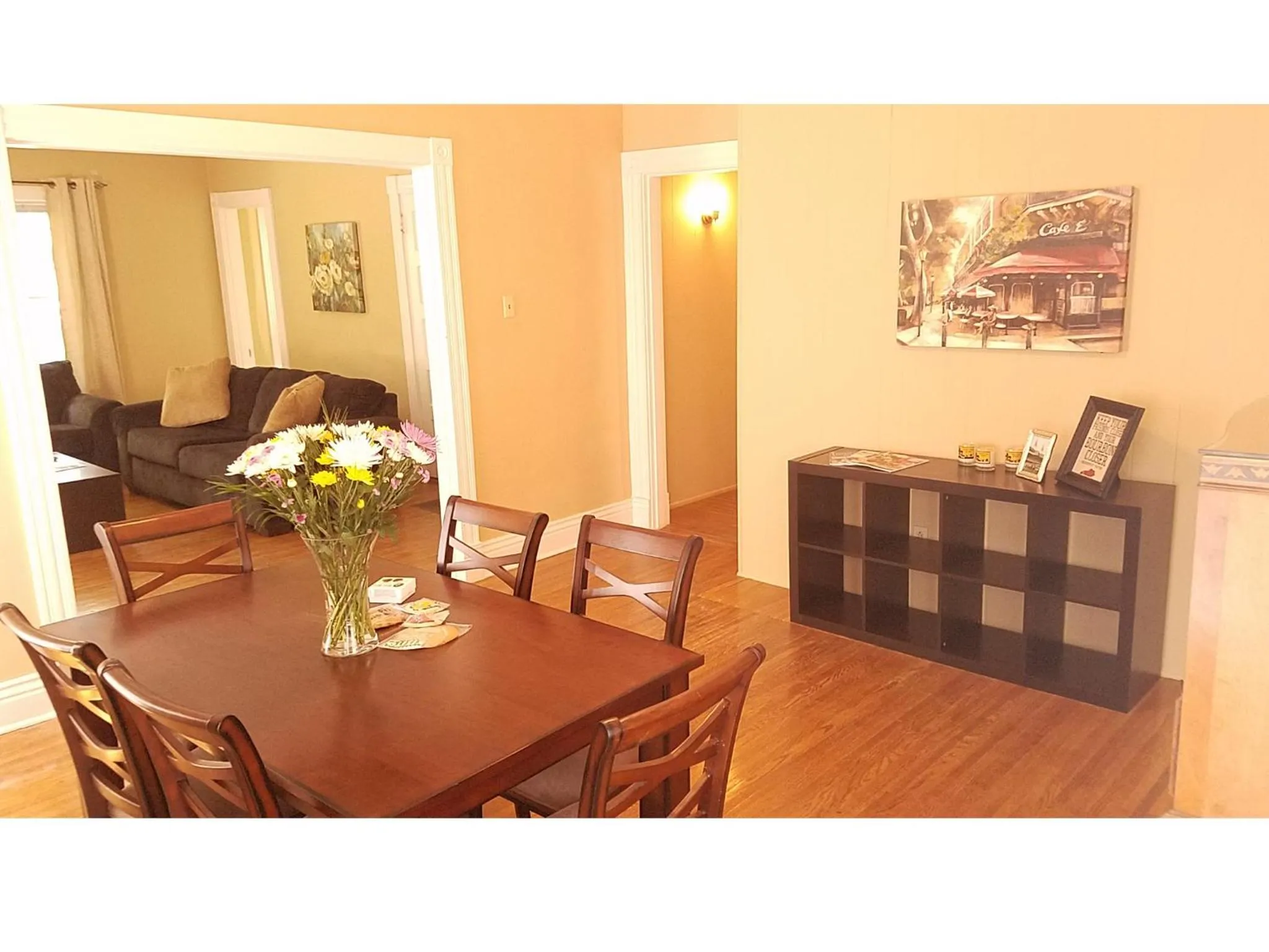 Dining area in The B