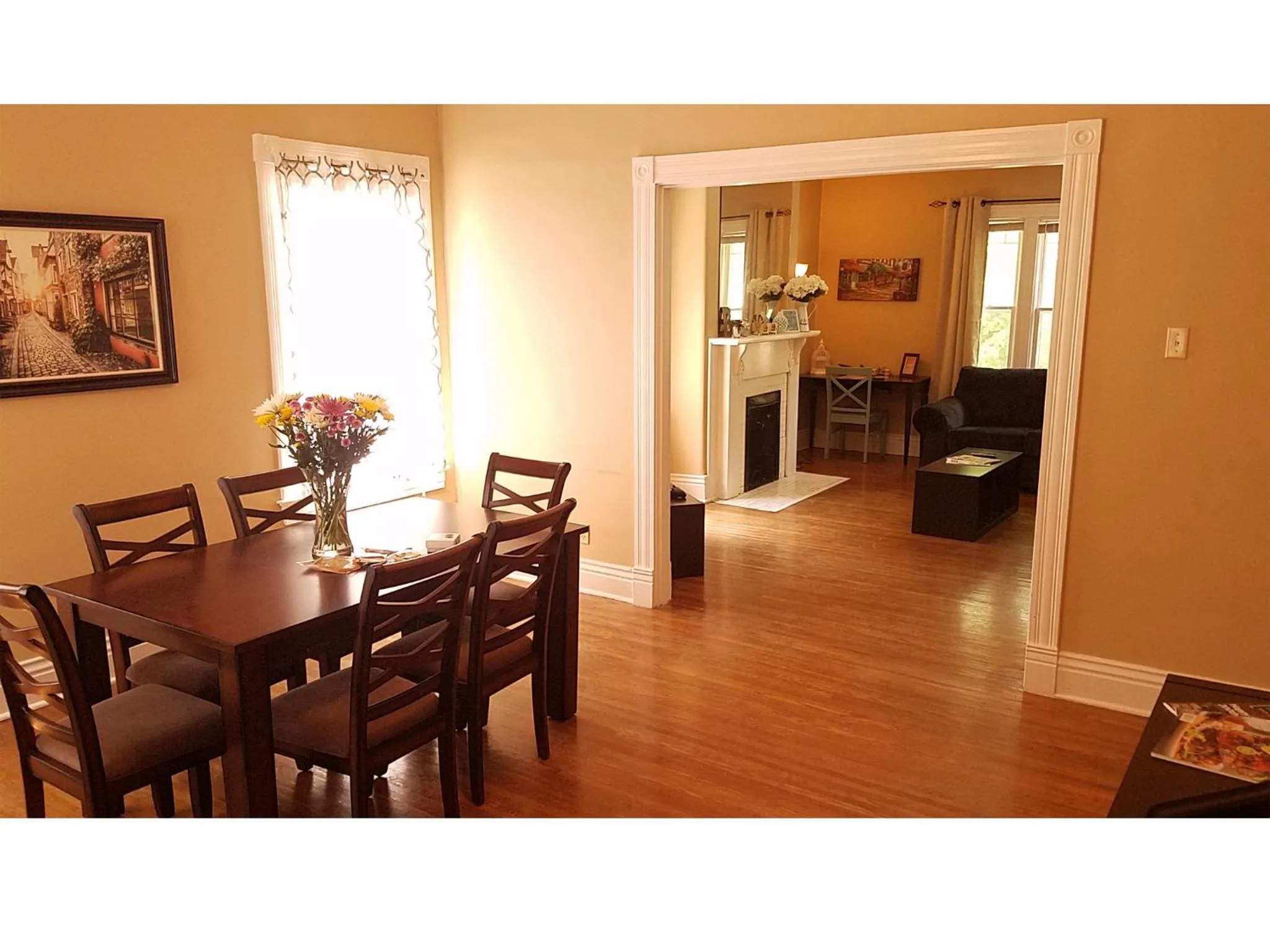 Dining area in The B