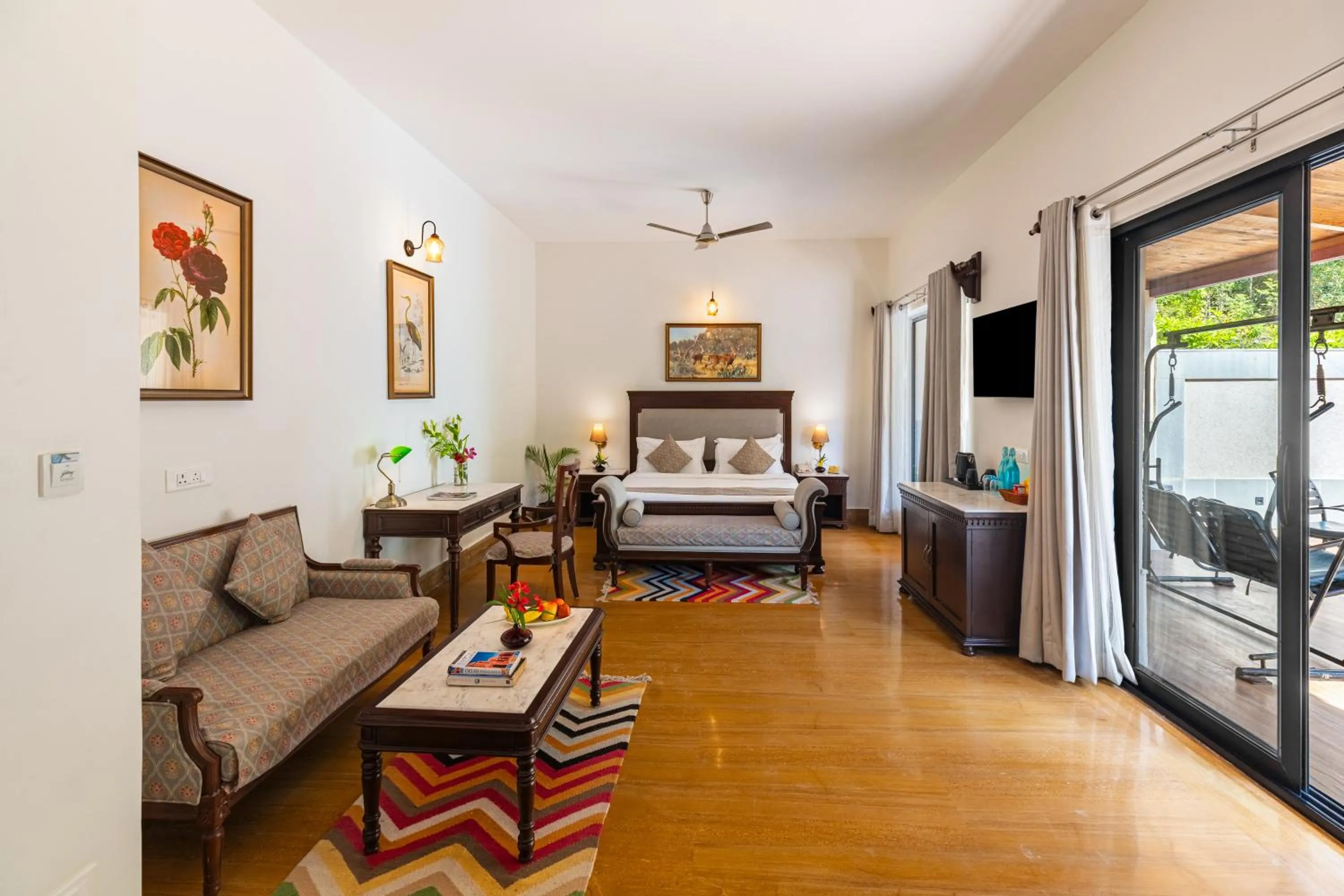 Bedroom, Bed in Anandam - Jacuzzi & Private Pool Villas in Udaipur