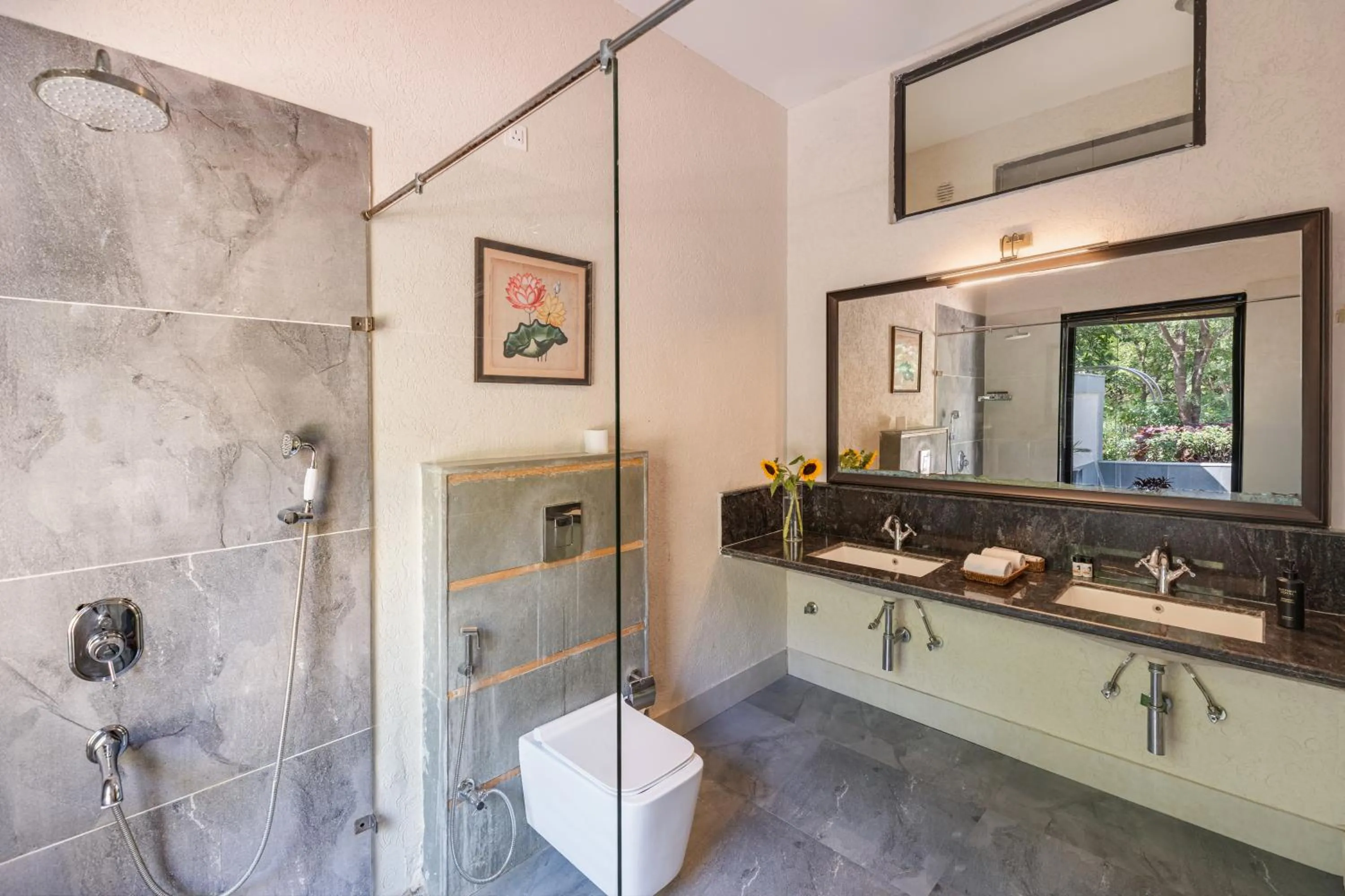 Bathroom in Anandam - Jacuzzi & Private Pool Villas in Udaipur