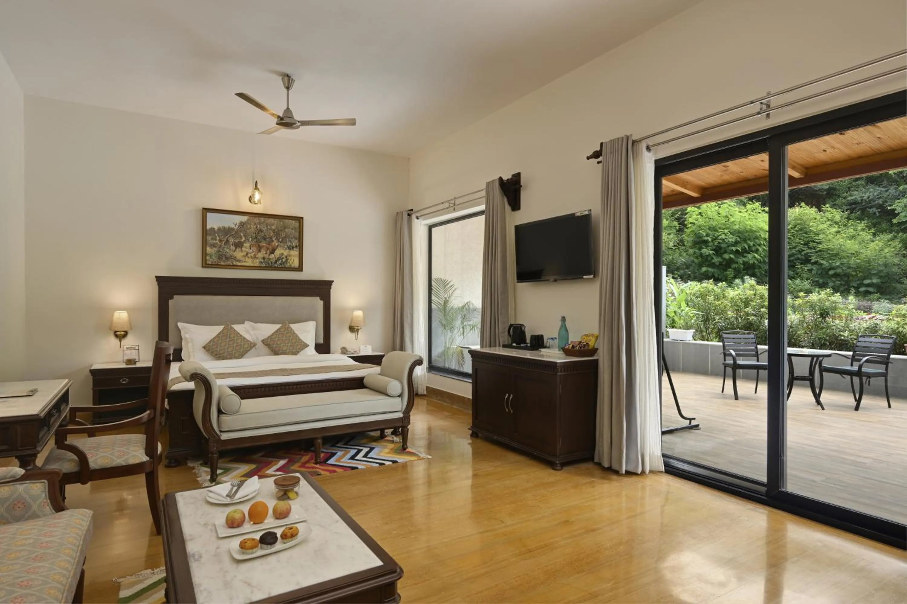 Bedroom, Bed in Anandam - Jacuzzi & Private Pool Villas in Udaipur