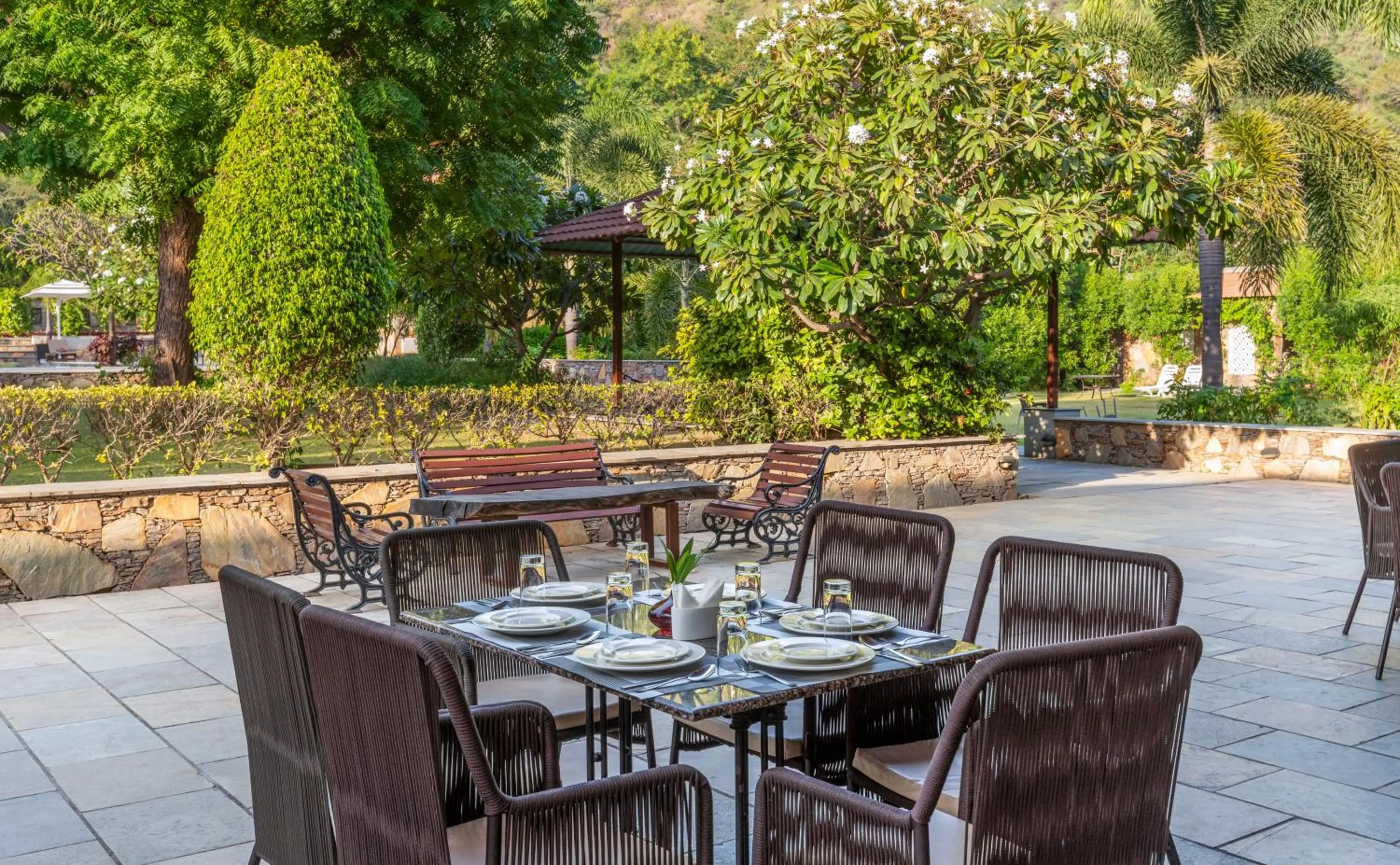 Restaurant/places to eat in Anandam - Jacuzzi & Private Pool Villas in Udaipur
