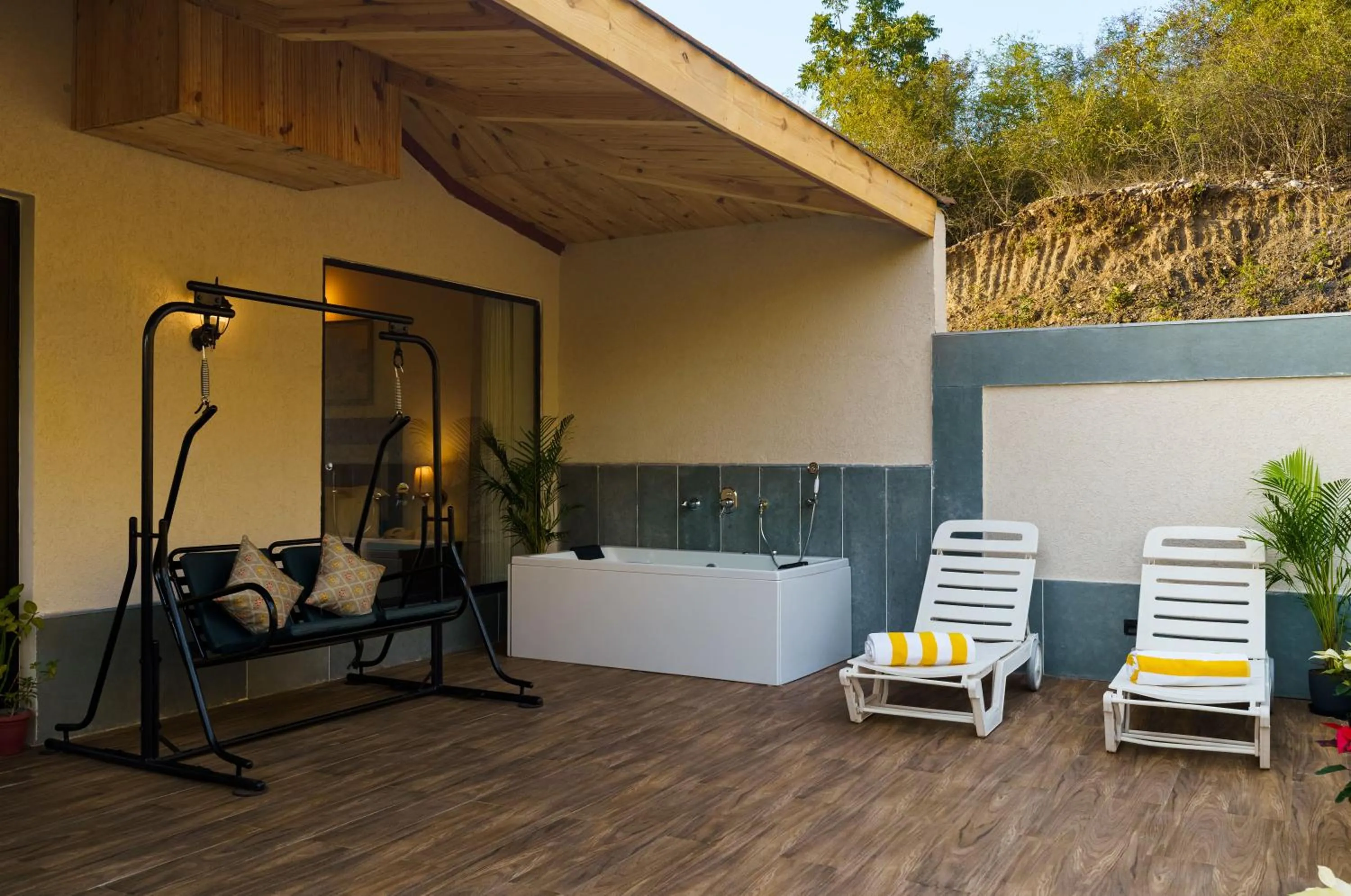 Bedroom in Anandam - Jacuzzi & Private Pool Villas in Udaipur