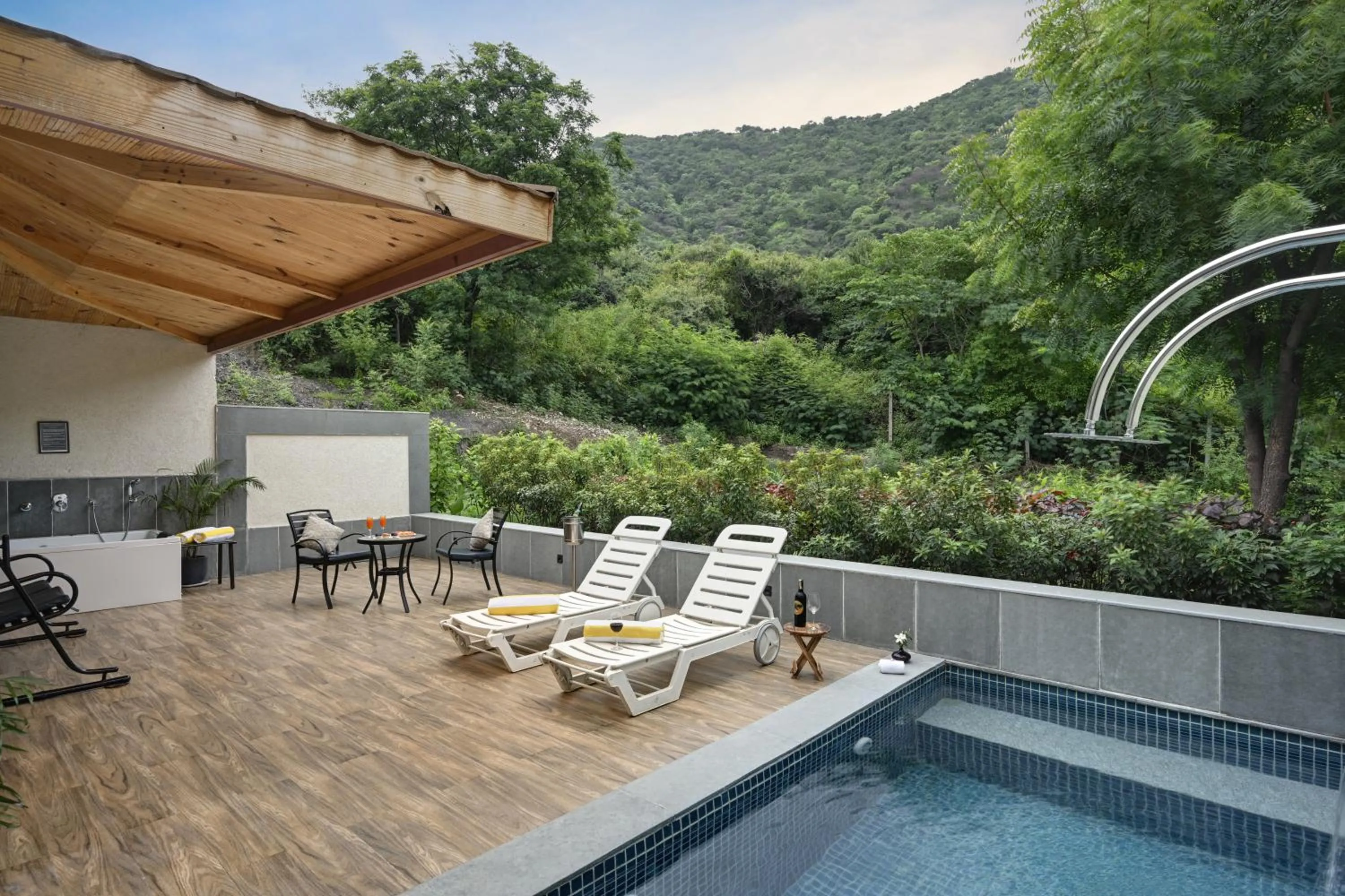 Mountain view in Anandam - Jacuzzi & Private Pool Villas in Udaipur