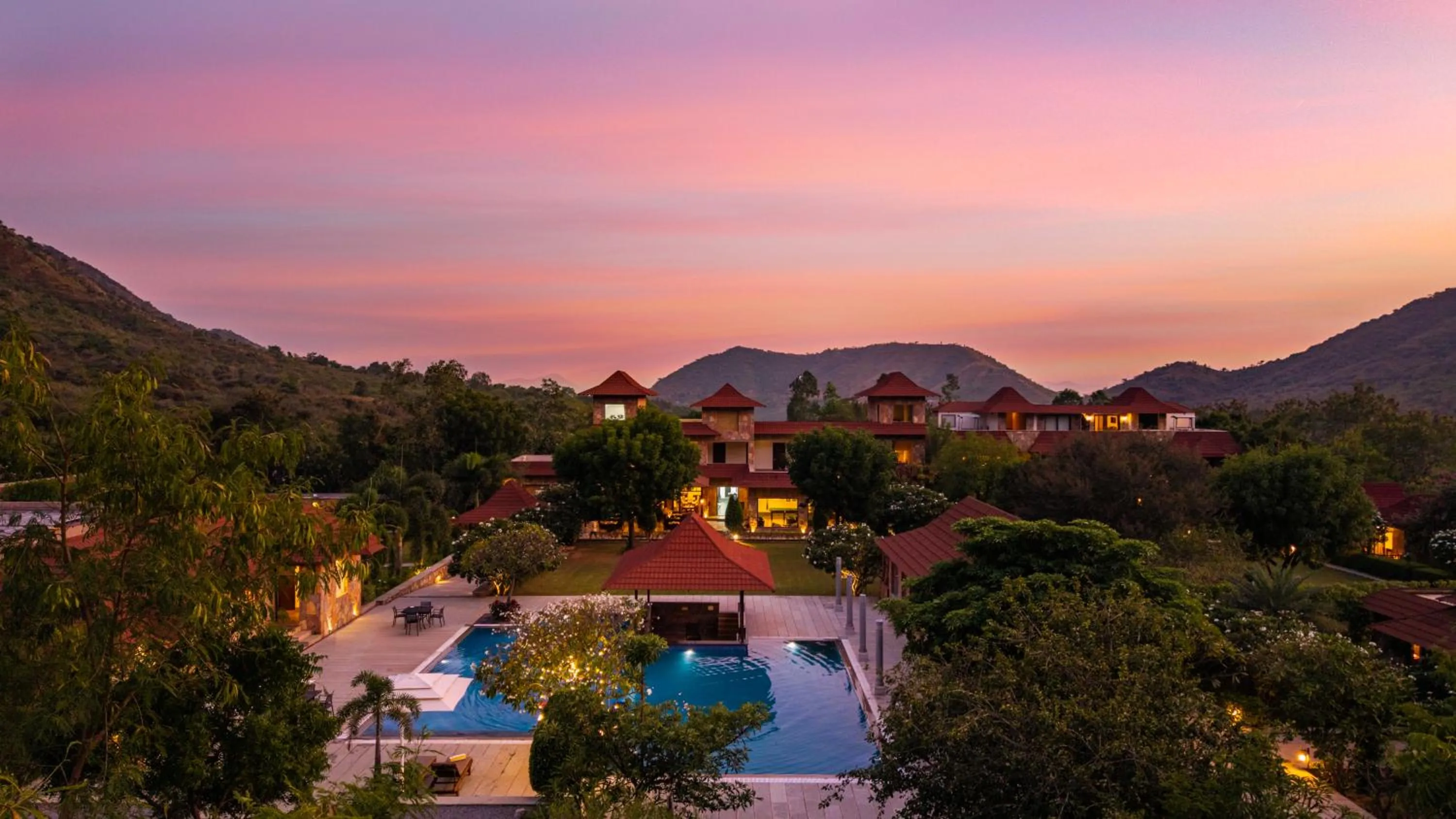 Pool view in Anandam - Jacuzzi & Private Pool Villas in Udaipur