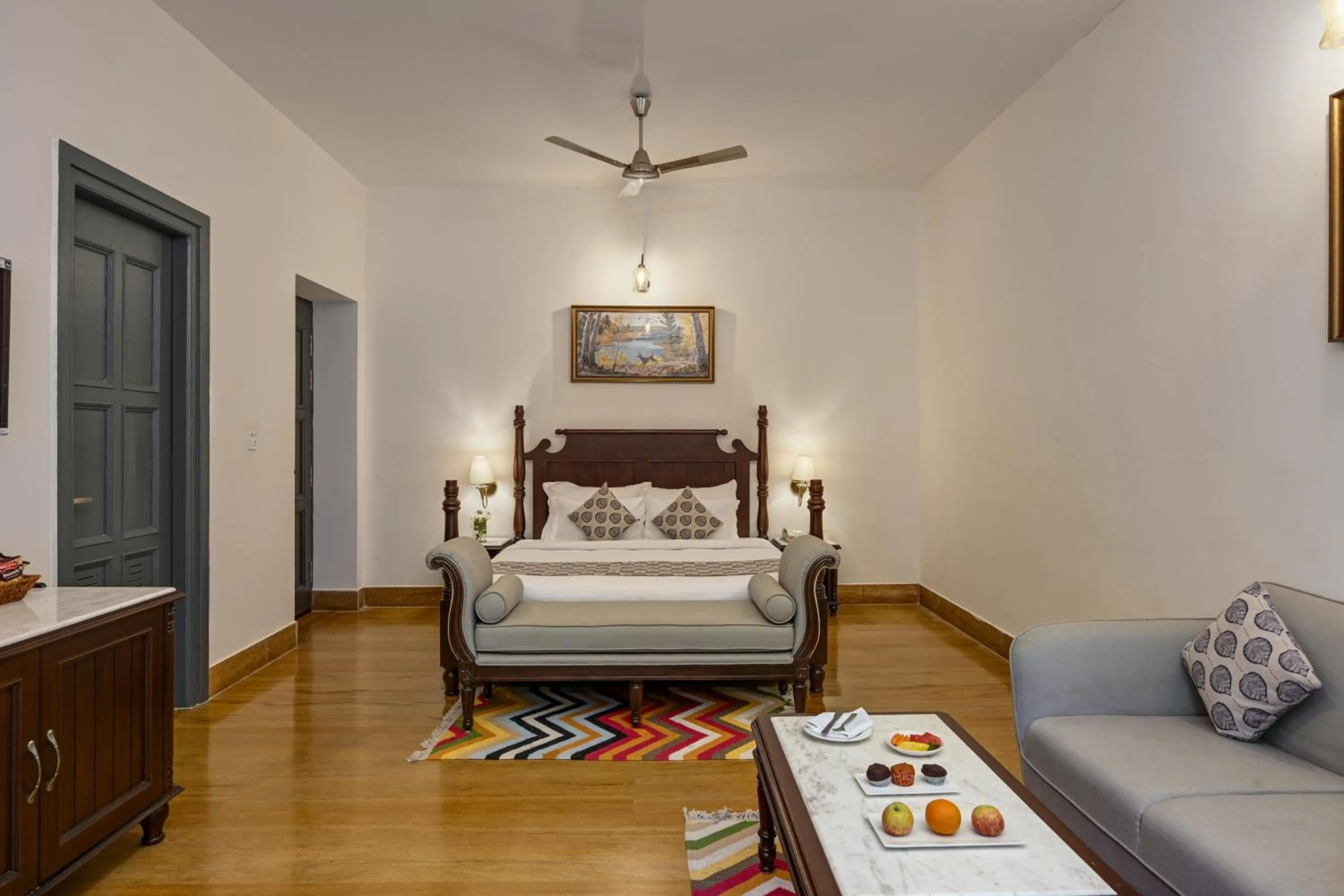 Bed in Anandam - Jacuzzi & Private Pool Villas in Udaipur