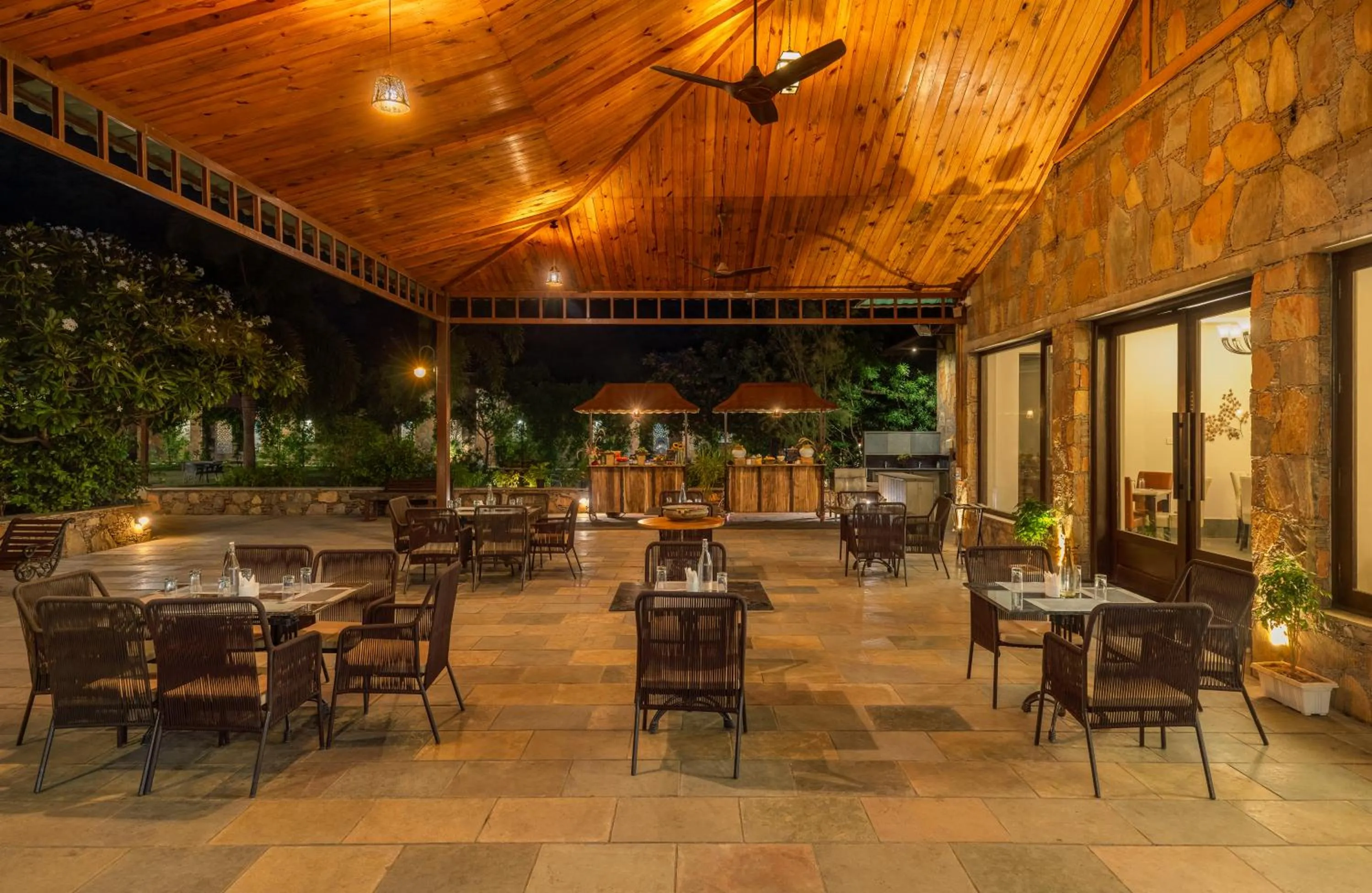 Restaurant/places to eat in Anandam - Jacuzzi & Private Pool Villas in Udaipur