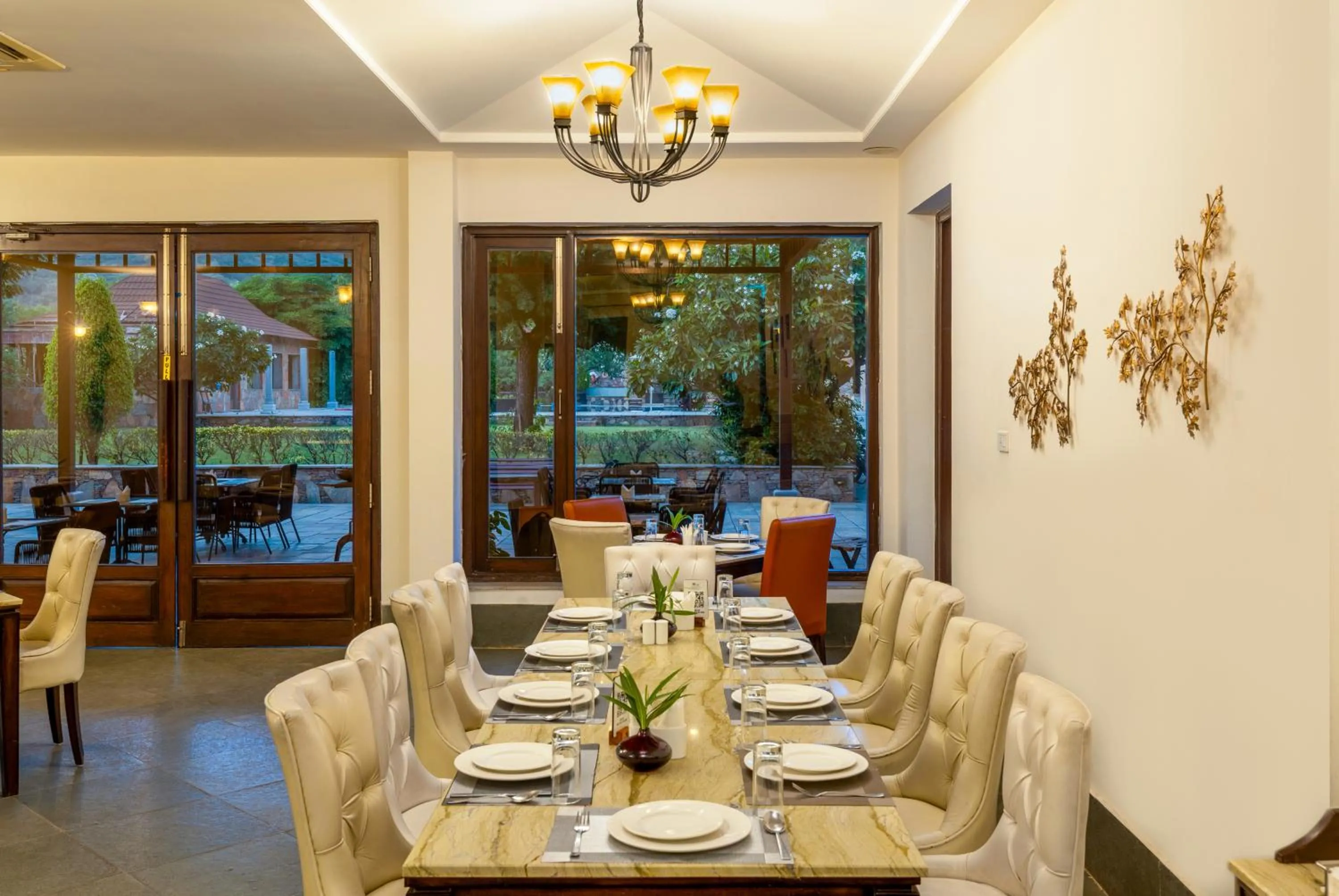 Restaurant/places to eat in Anandam - Jacuzzi & Private Pool Villas in Udaipur
