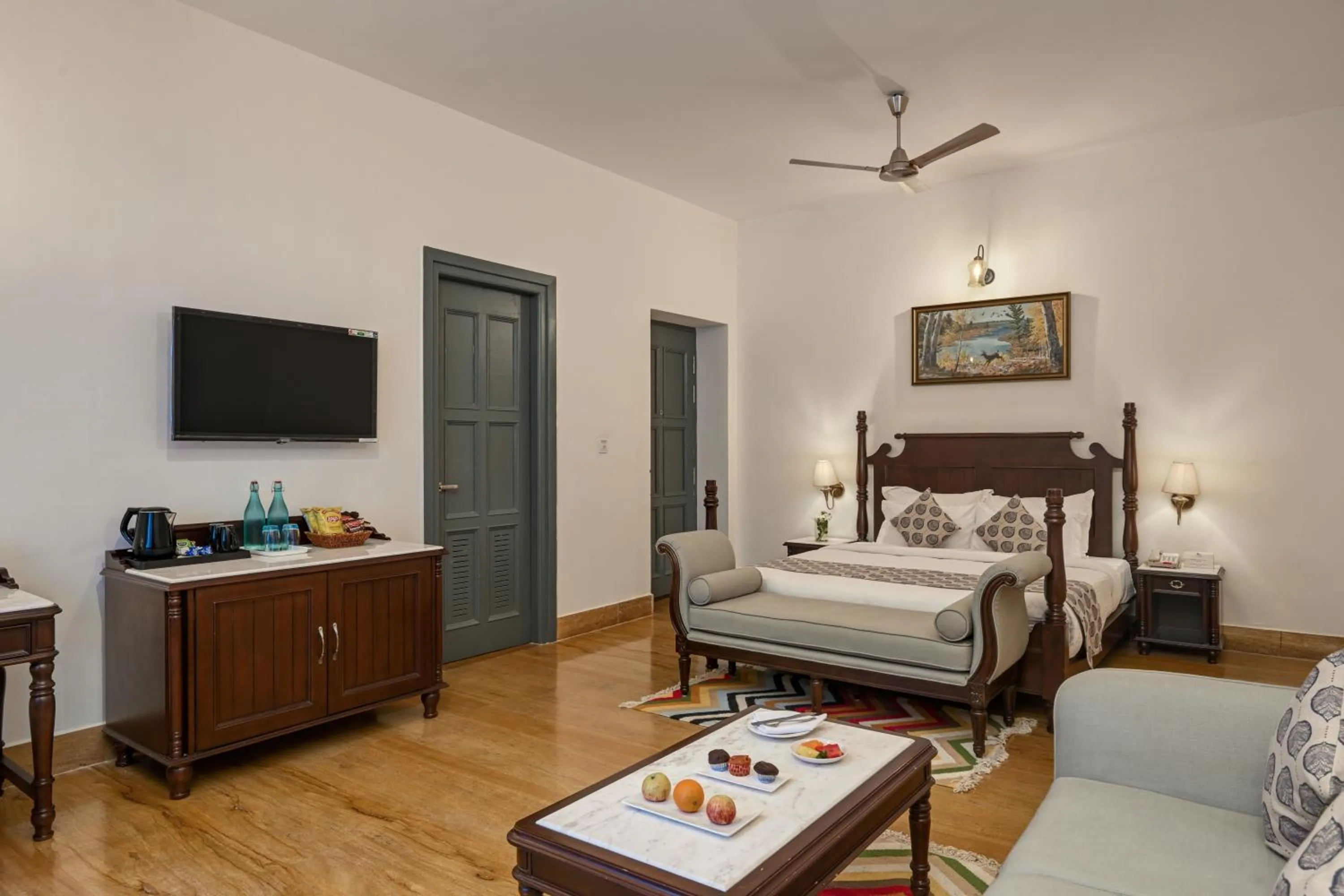 Bed in Anandam - Jacuzzi & Private Pool Villas in Udaipur