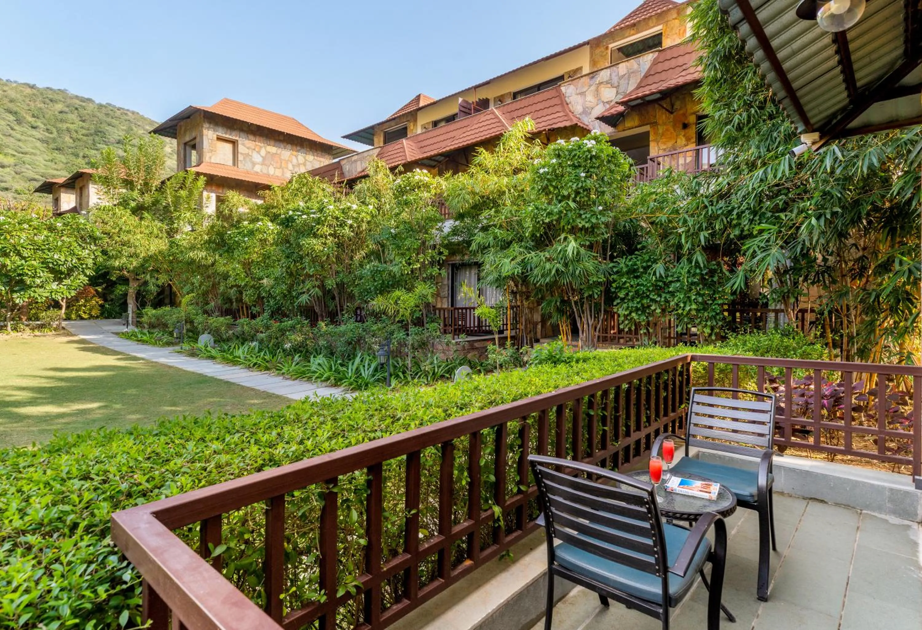 Balcony/Terrace in Anandam - Jacuzzi & Private Pool Villas in Udaipur