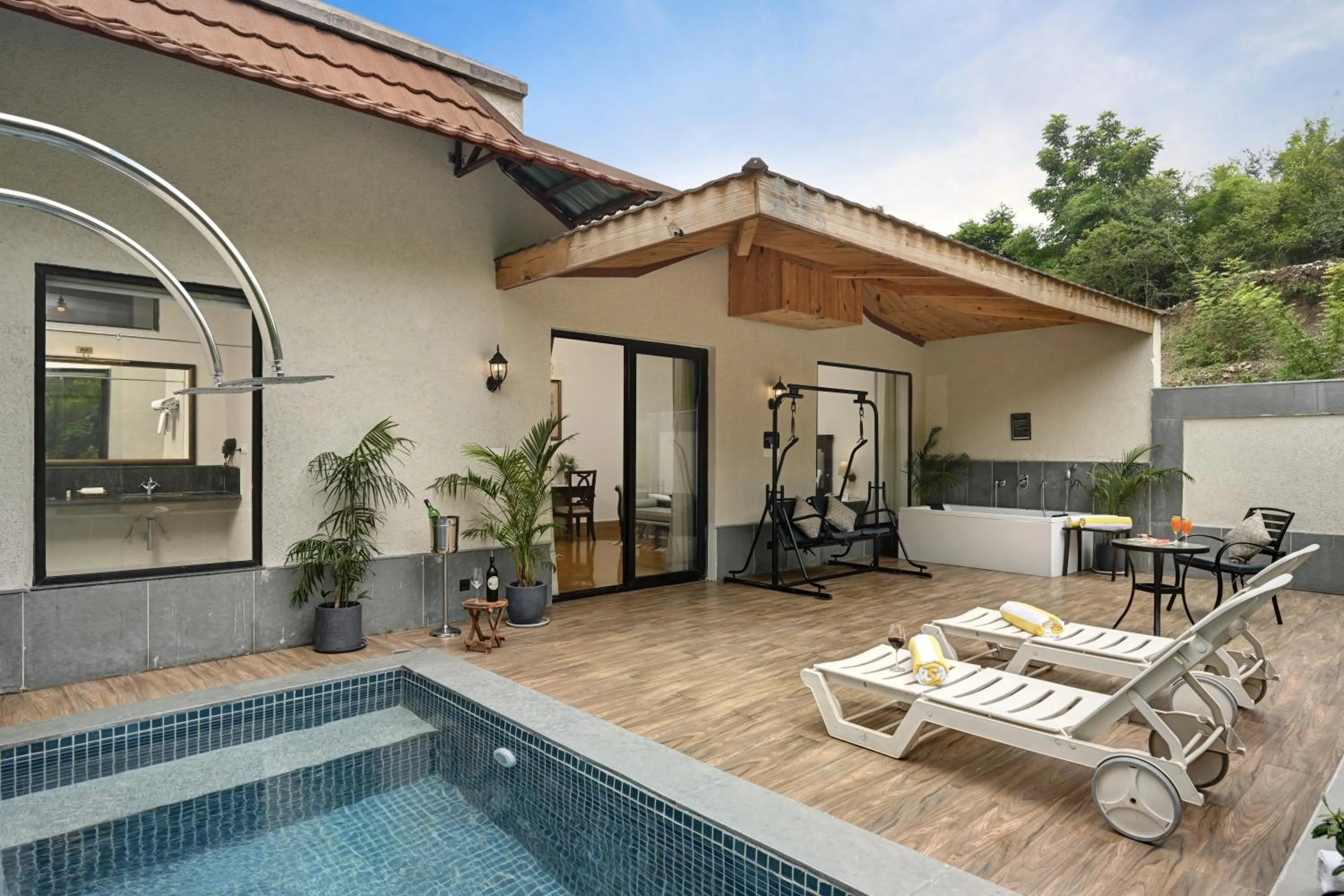 Pool view in Anandam - Jacuzzi & Private Pool Villas in Udaipur