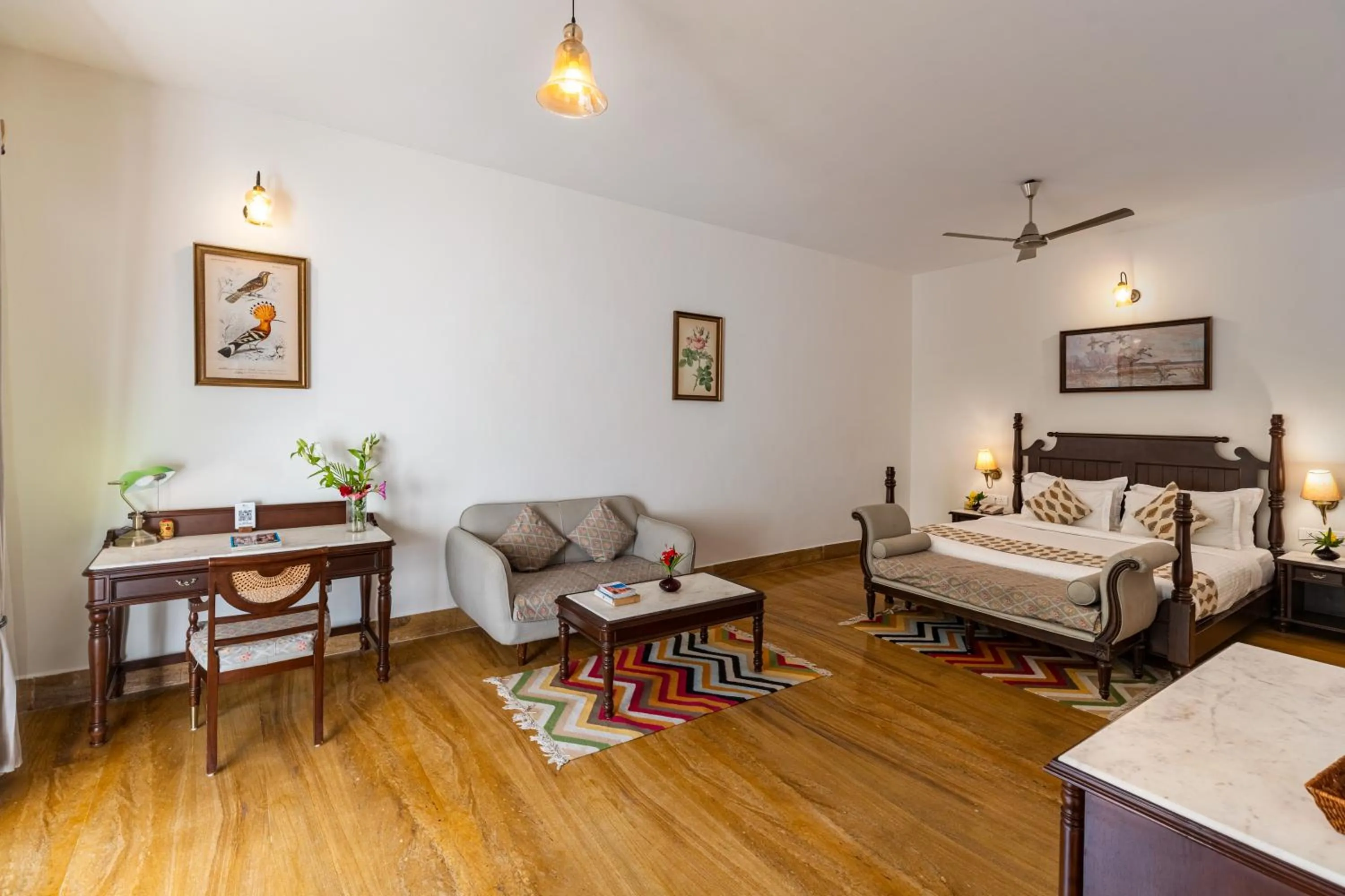 Bedroom, Bed in Anandam - Jacuzzi & Private Pool Villas in Udaipur