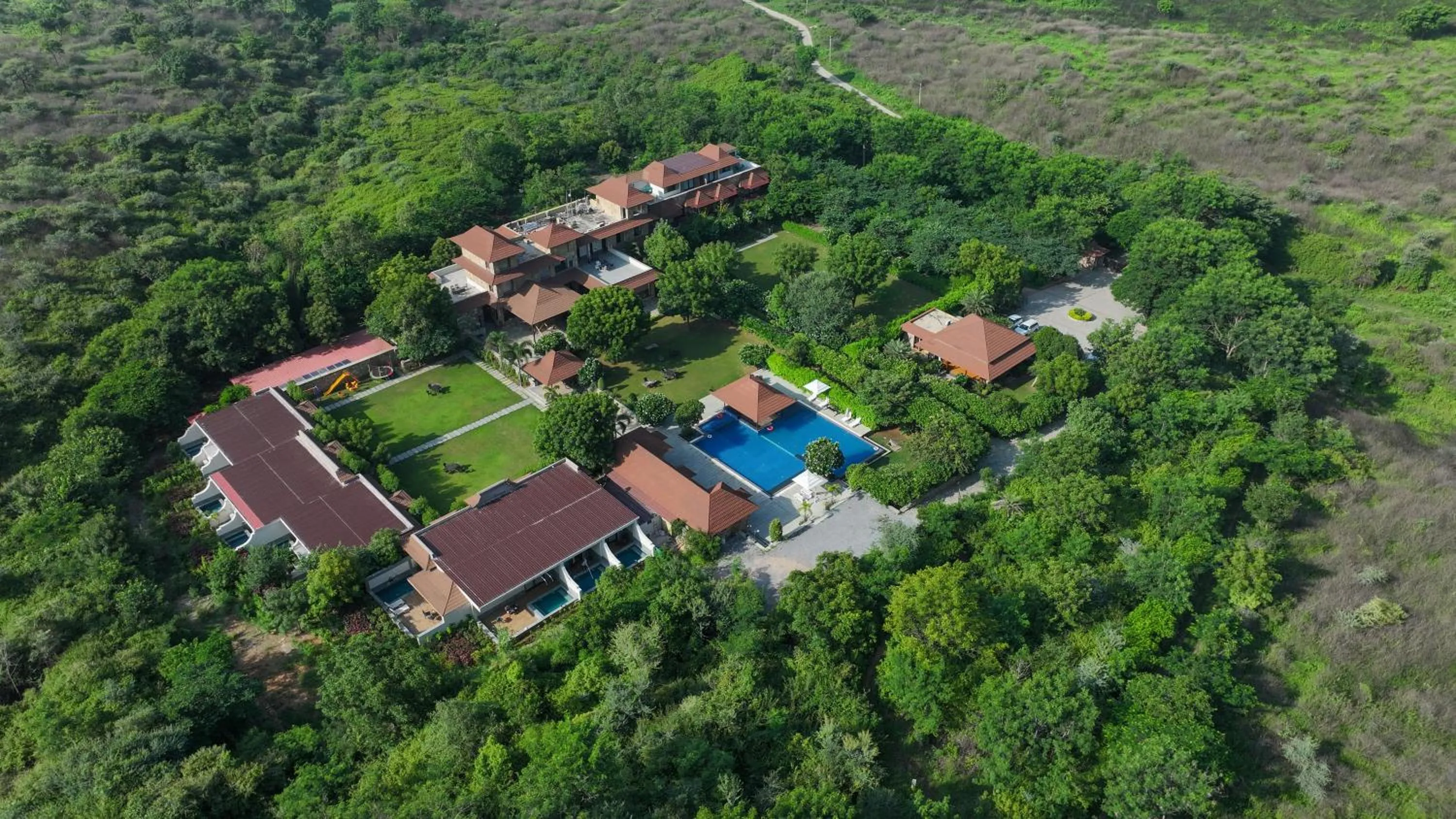Property building in Anandam - Jacuzzi & Private Pool Villas in Udaipur