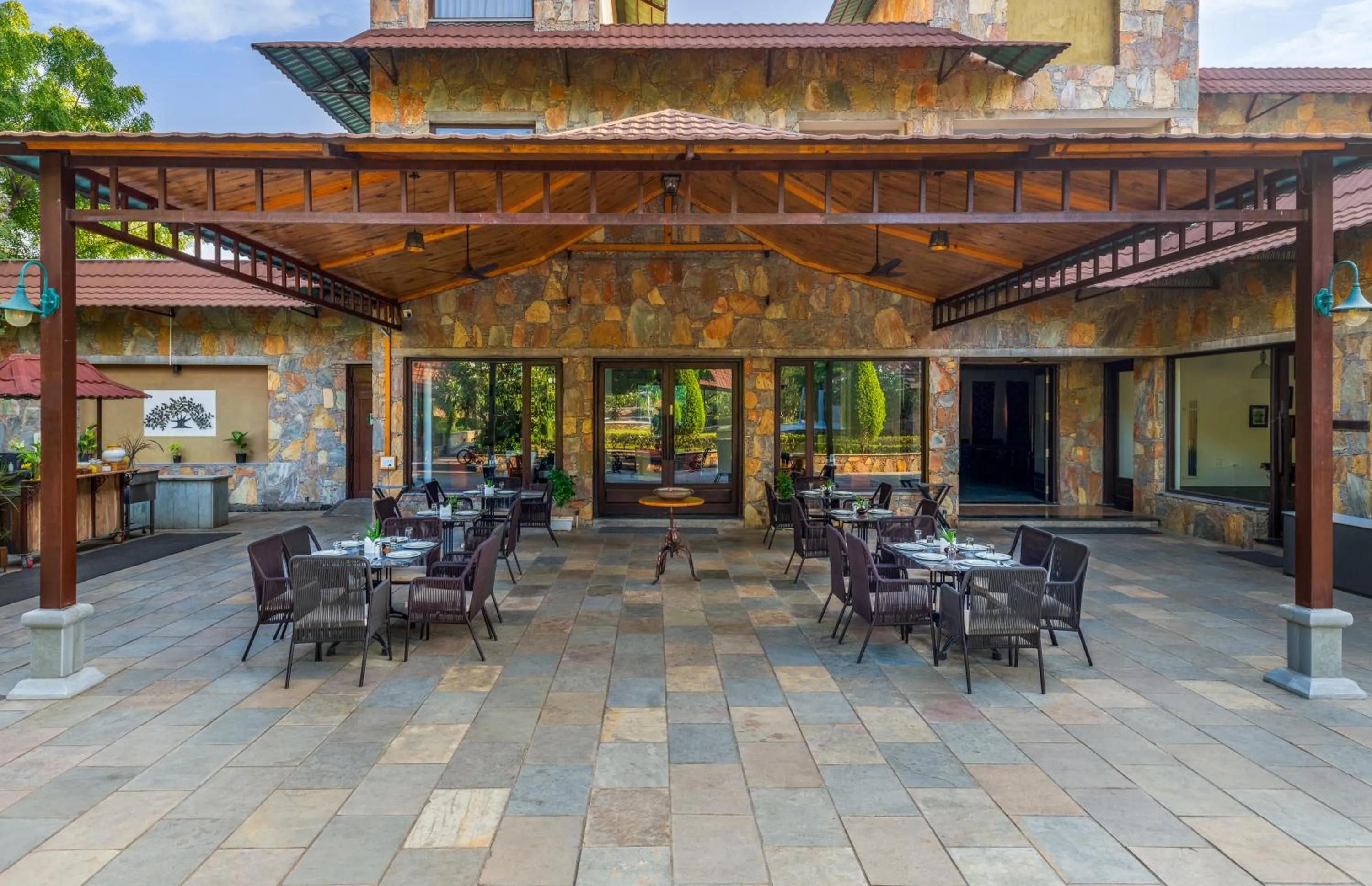 Restaurant/places to eat in Anandam - Jacuzzi & Private Pool Villas in Udaipur