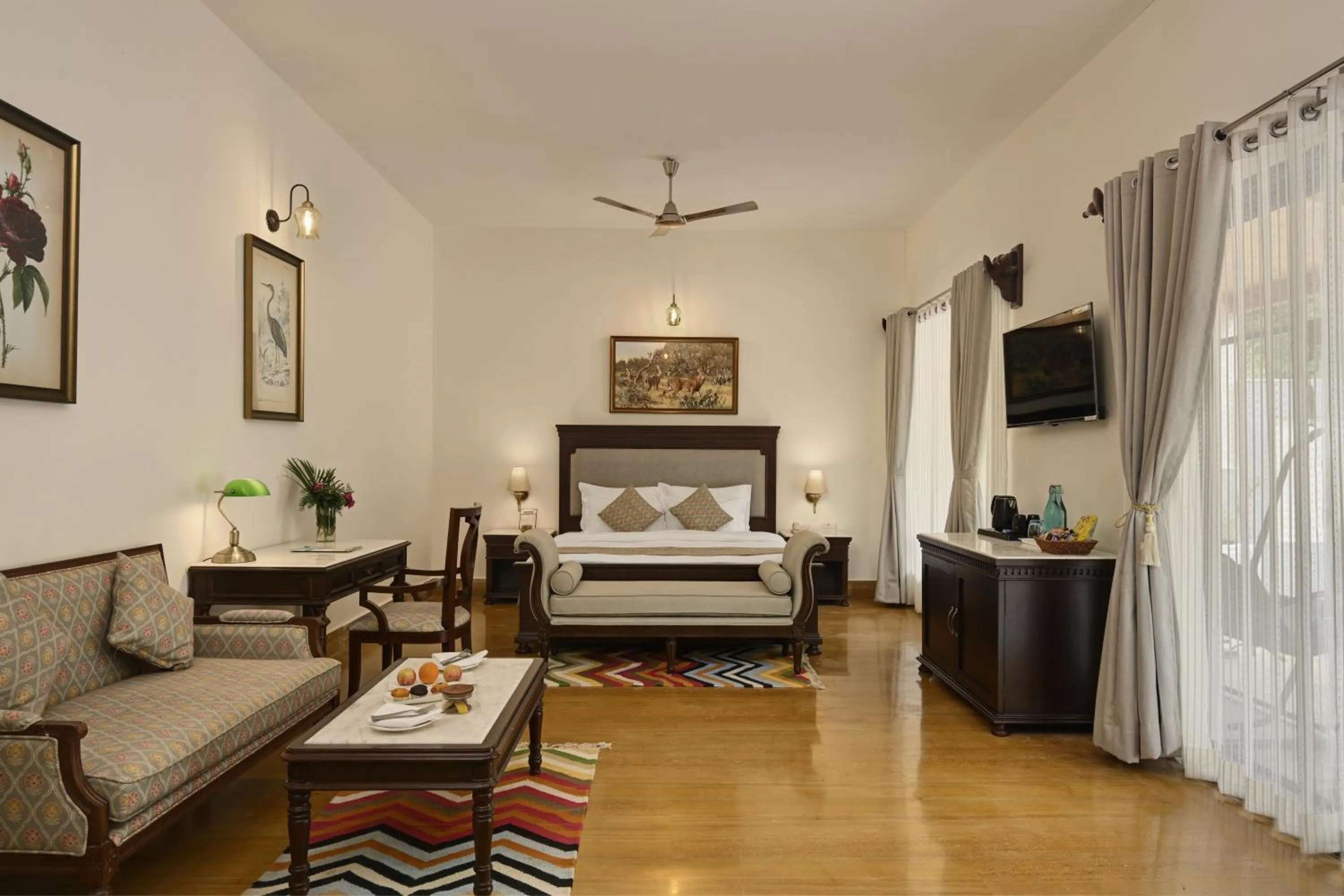 Bedroom, Bed in Anandam - Jacuzzi & Private Pool Villas in Udaipur