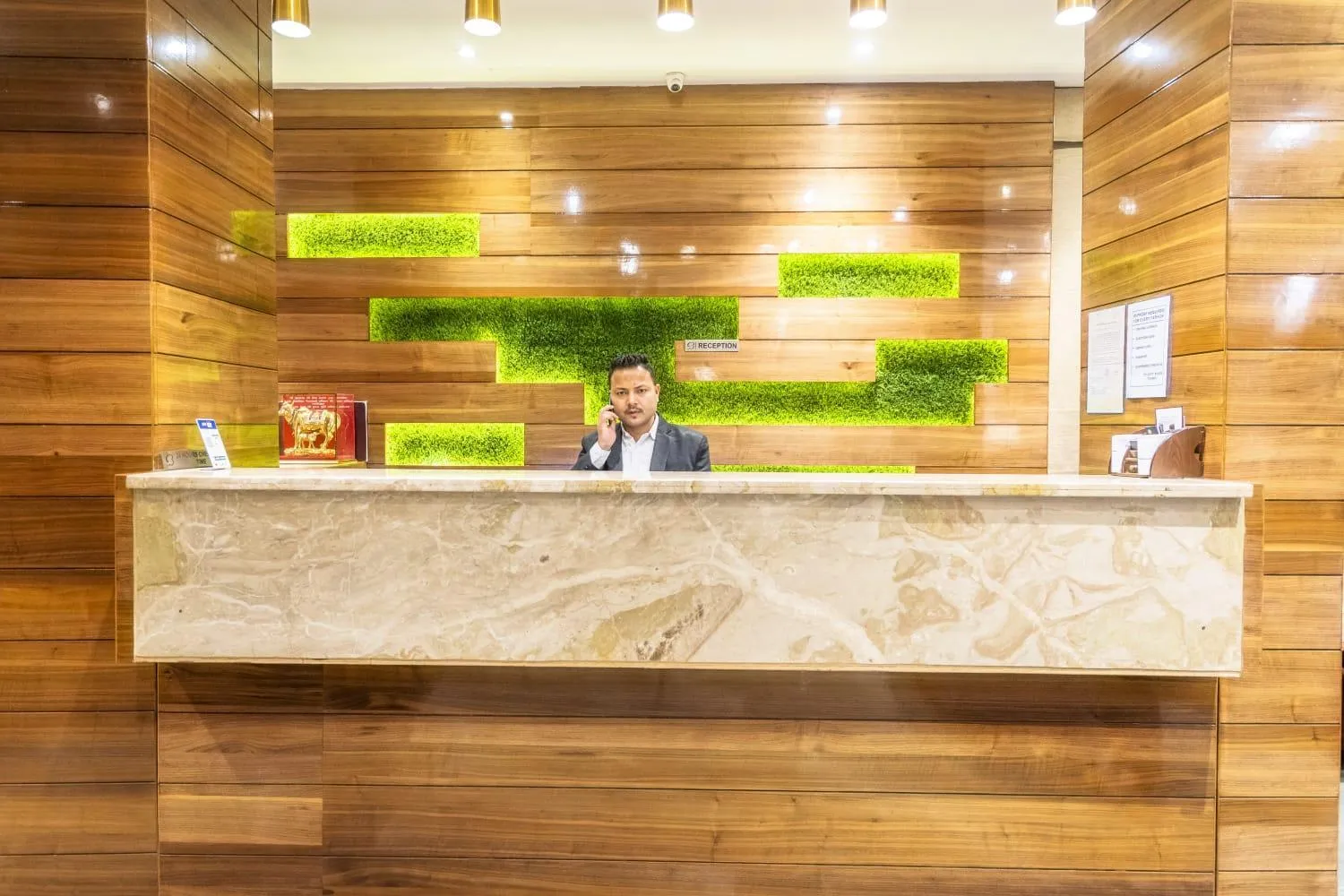 Lobby or reception in Hotel Bhabha