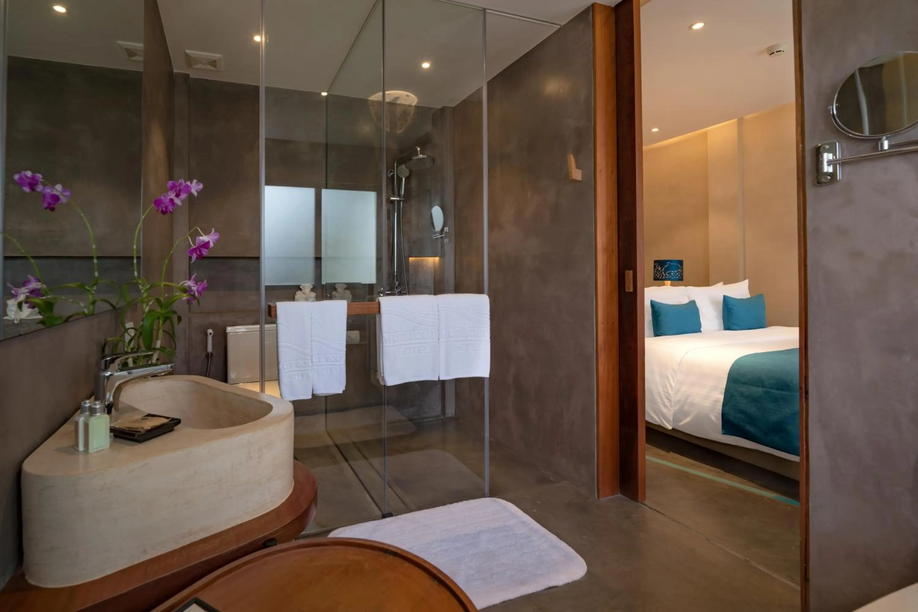 Bathroom, Bed in Sakmut Boutique Hotel