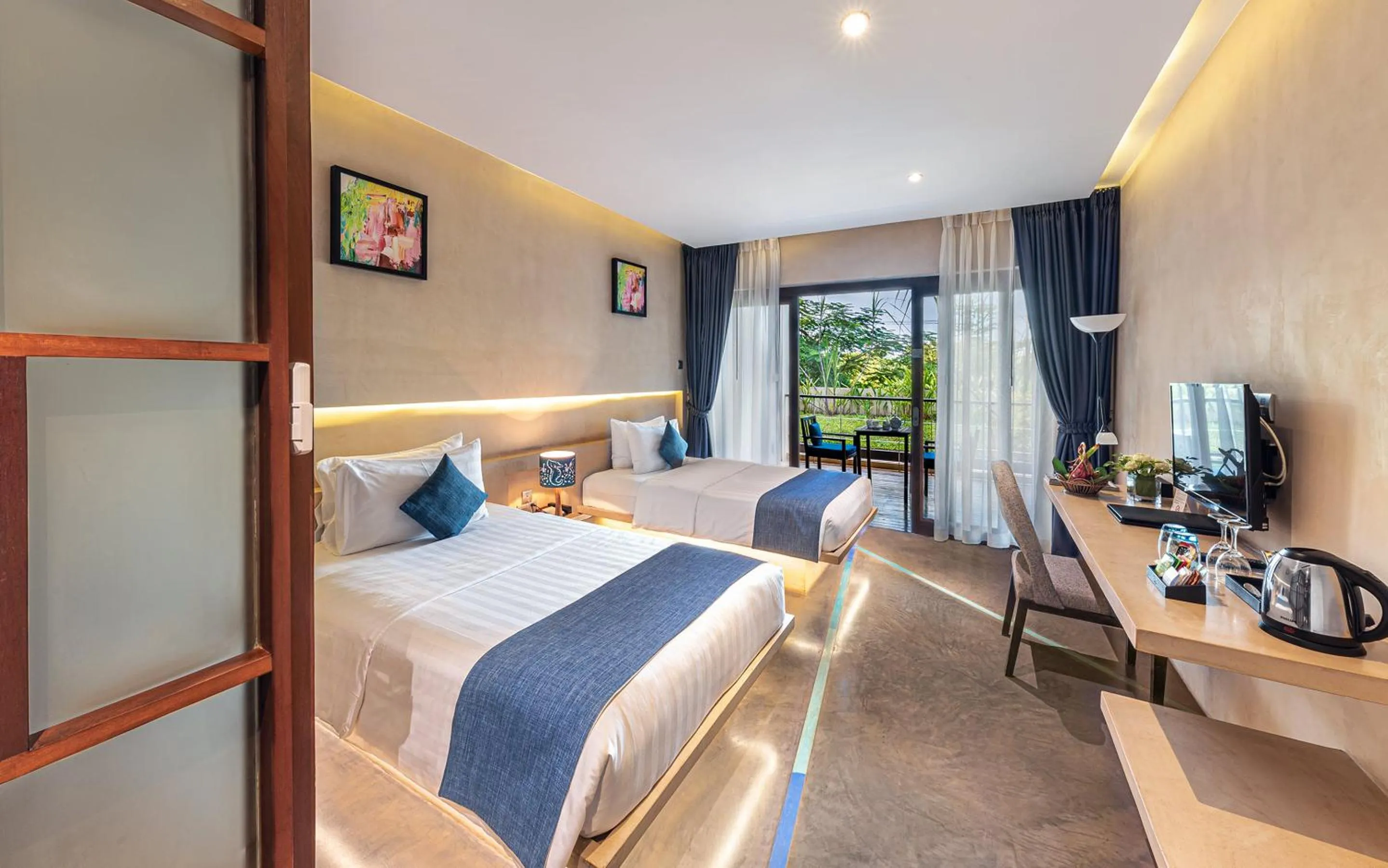 View (from property/room), Bed in Sakmut Boutique Hotel