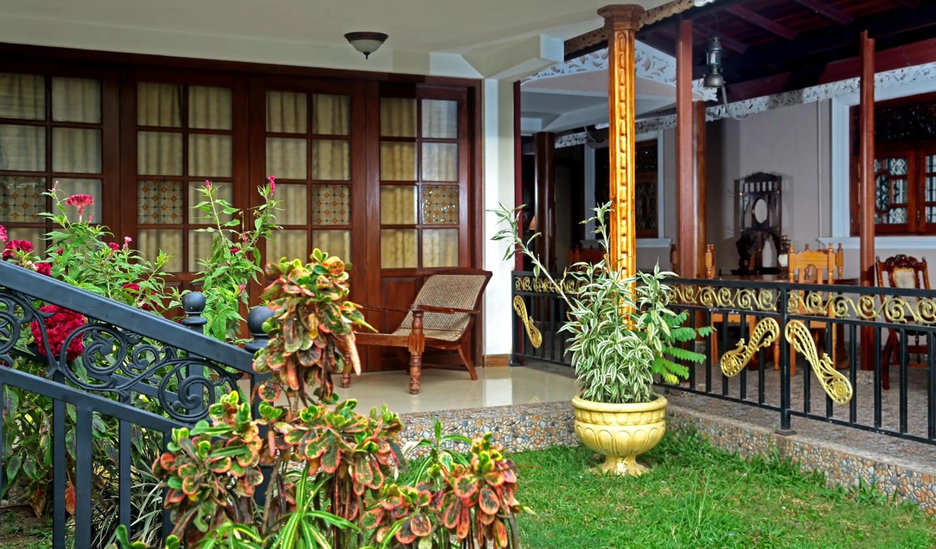 Garden view in The Castle