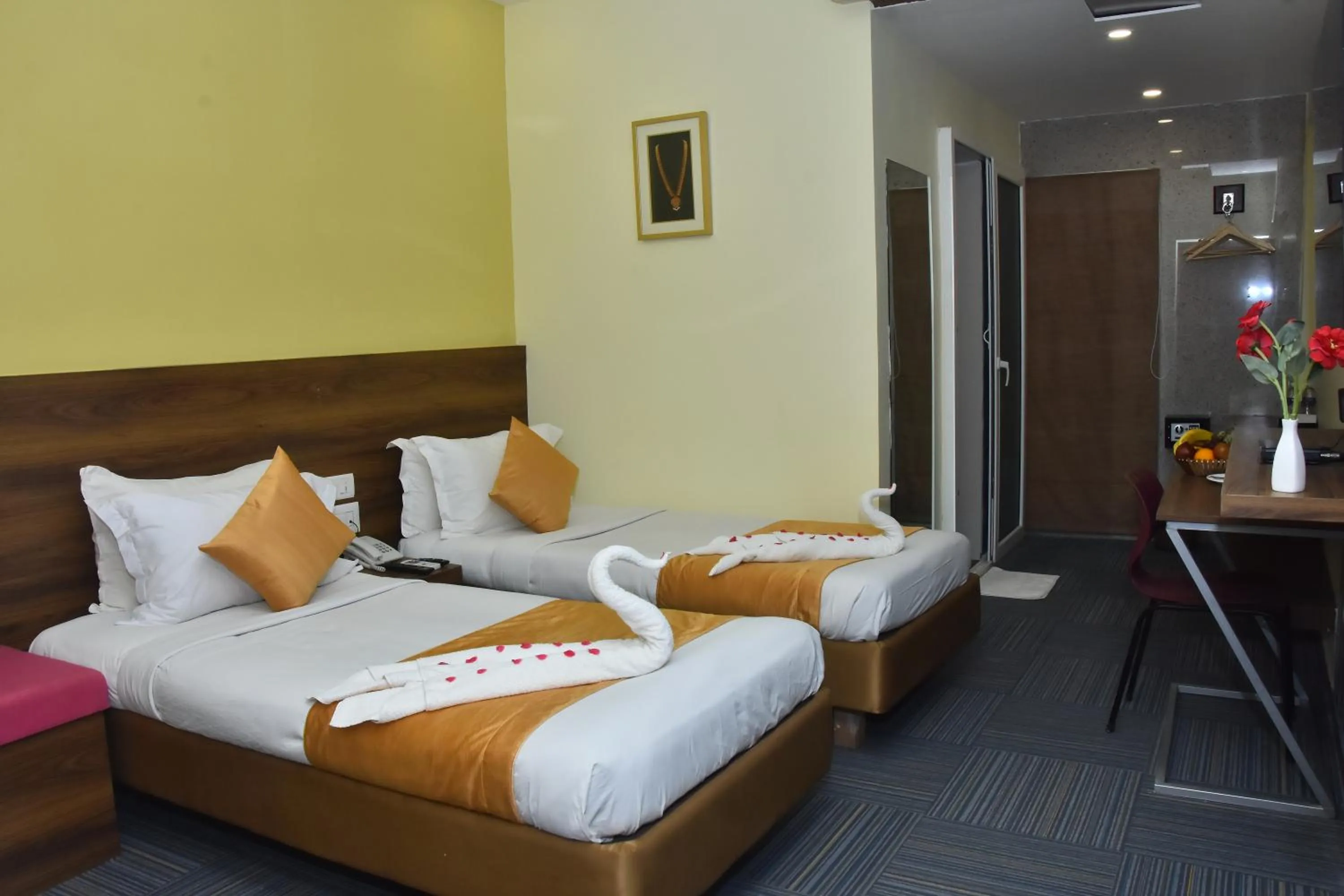 Bed in juSTa Sarang Rameshwaram