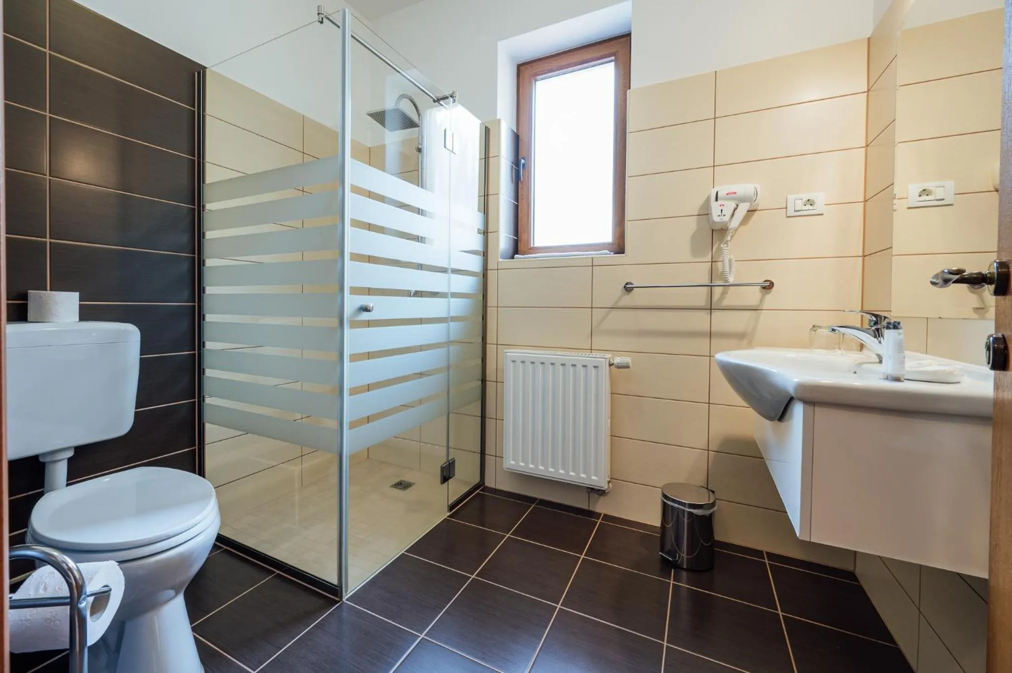 Bathroom in Pensiunea Comfort