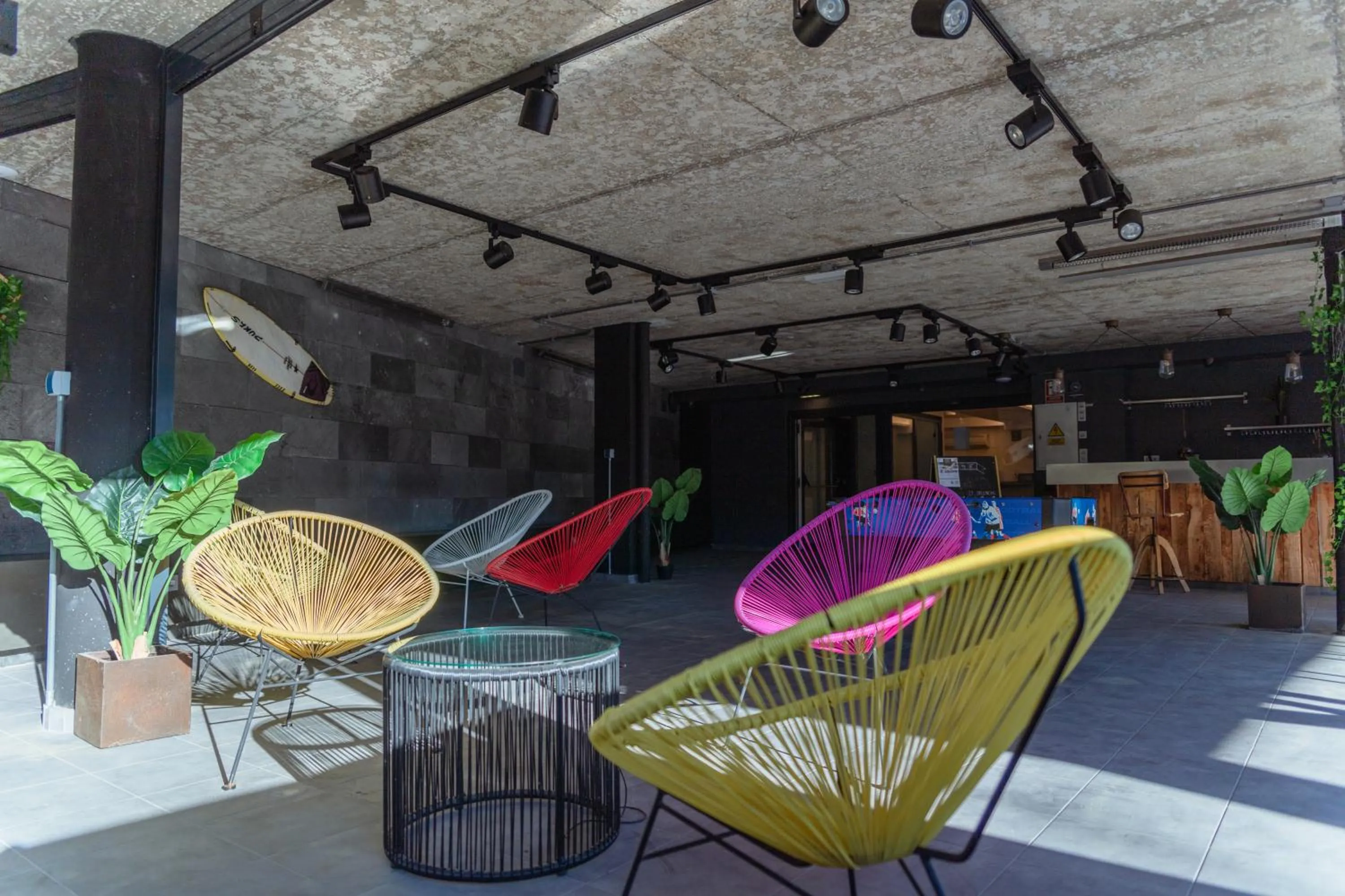 Seating area in Koisi Hostel