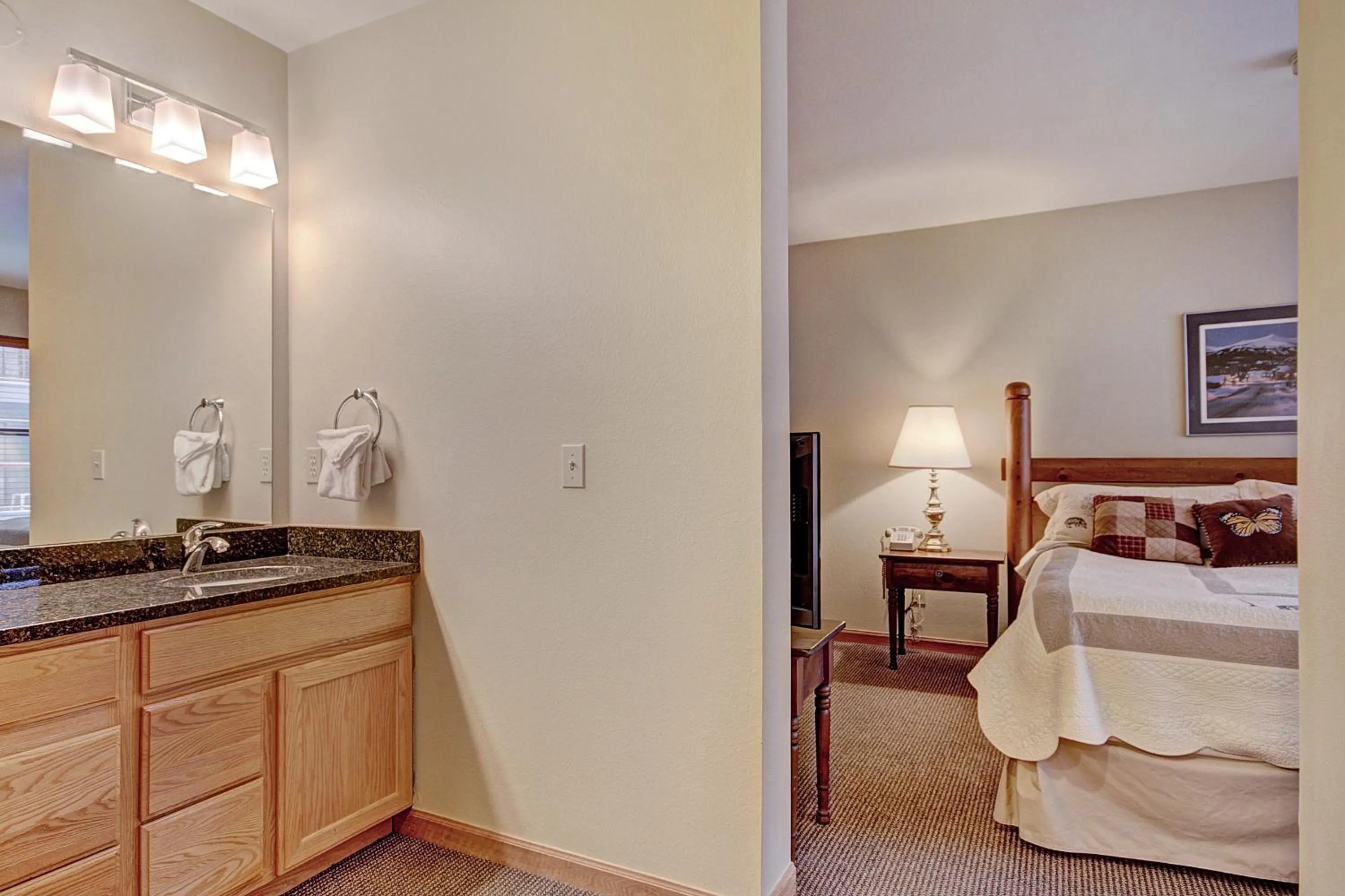 Bed in River Mountain Lodge by Breckenridge Hospitality