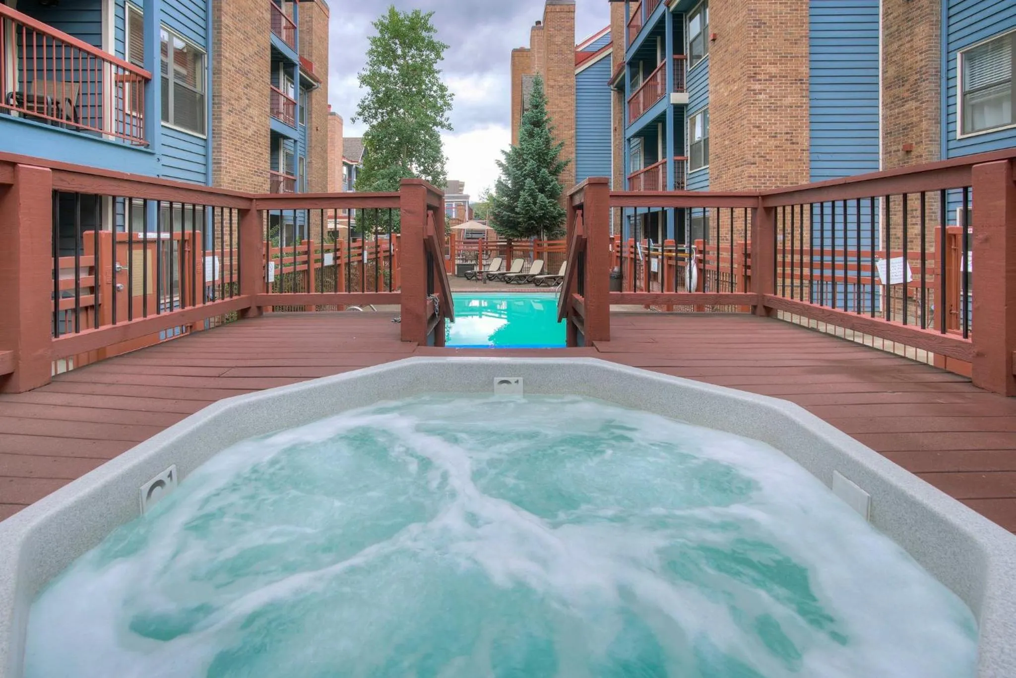Swimming pool in River Mountain Lodge by Breckenridge Hospitality
