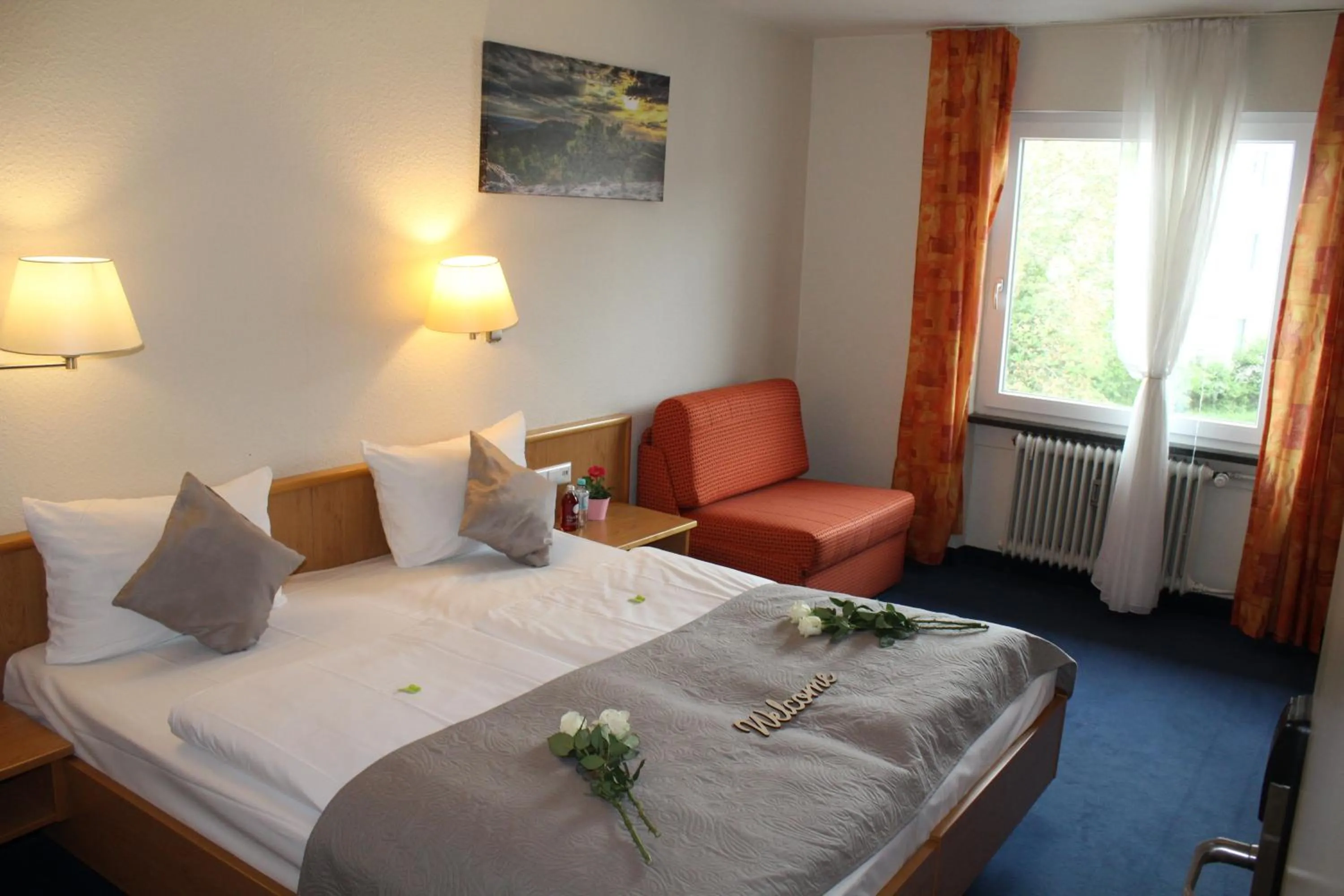 Bed in Hotel Austria Stuttgart-City