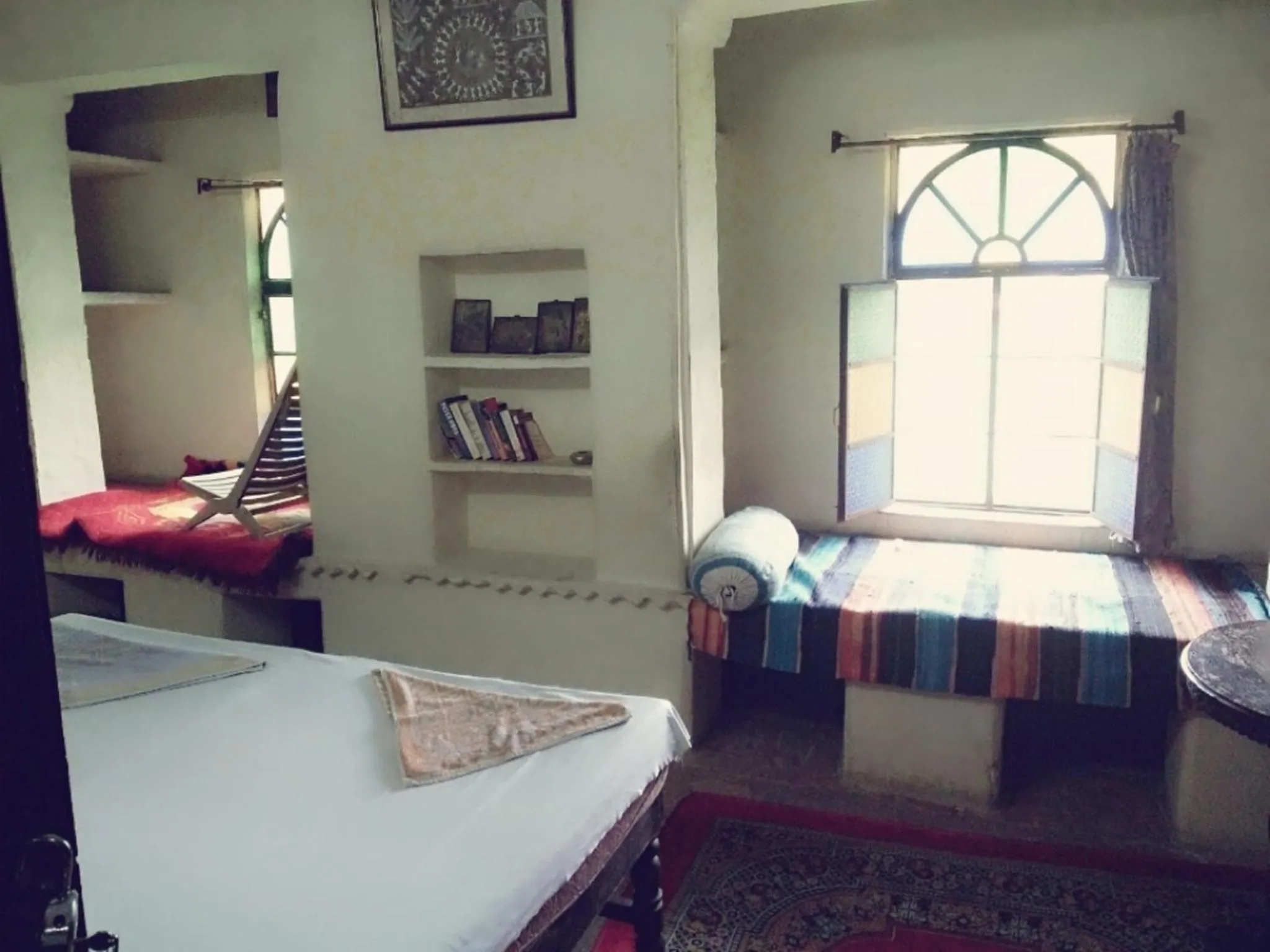 Bed in Haveli Uma Megh Tourist Guest House