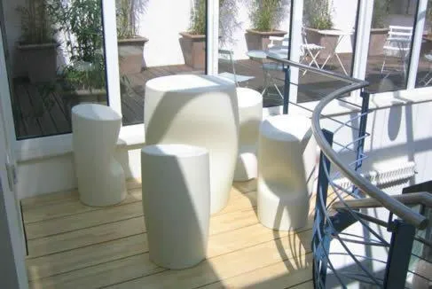 Balcony/Terrace in Key Inn Appart Hotel Belair