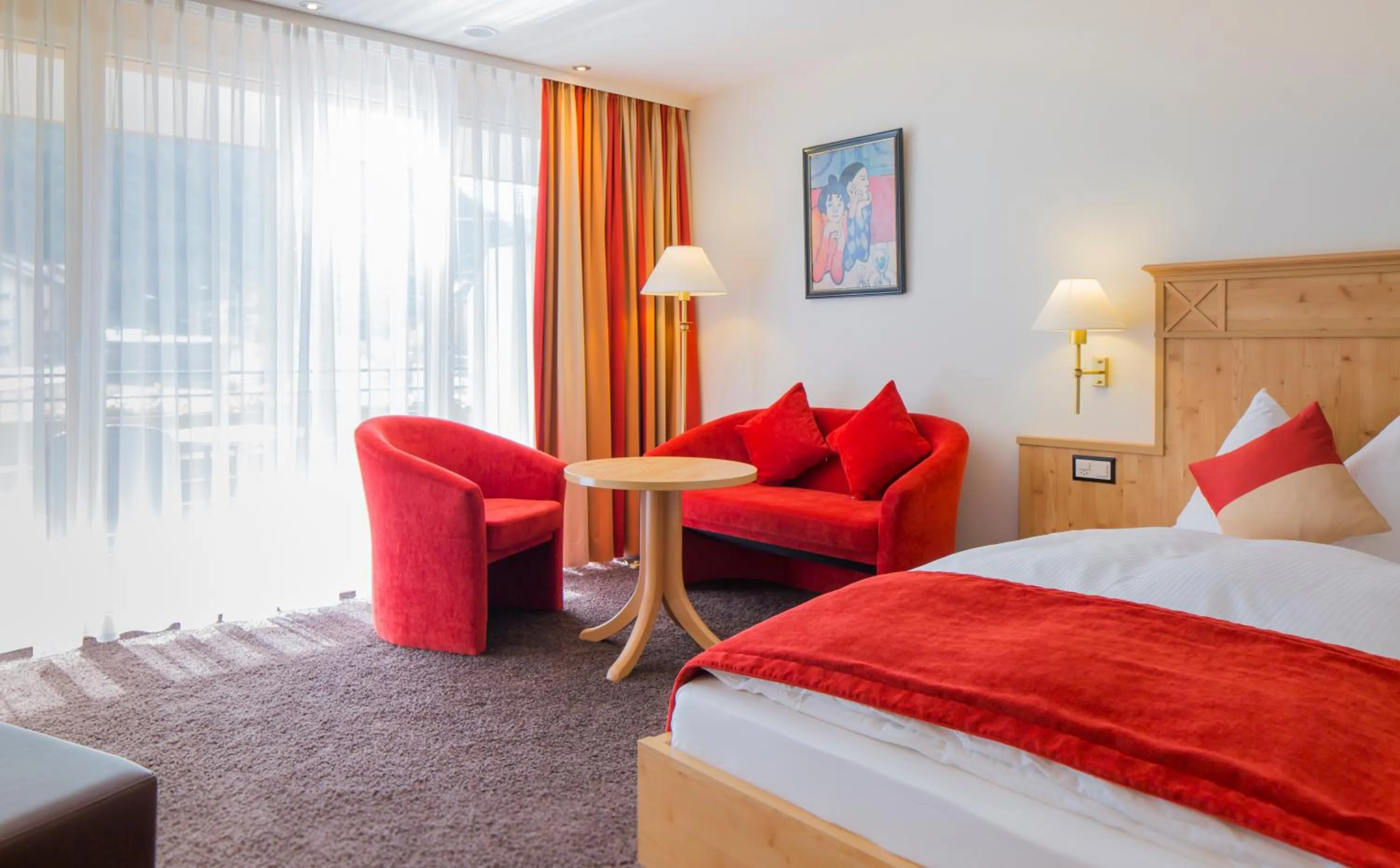 Photo of the whole room, Bed in Hotel Taescherhof